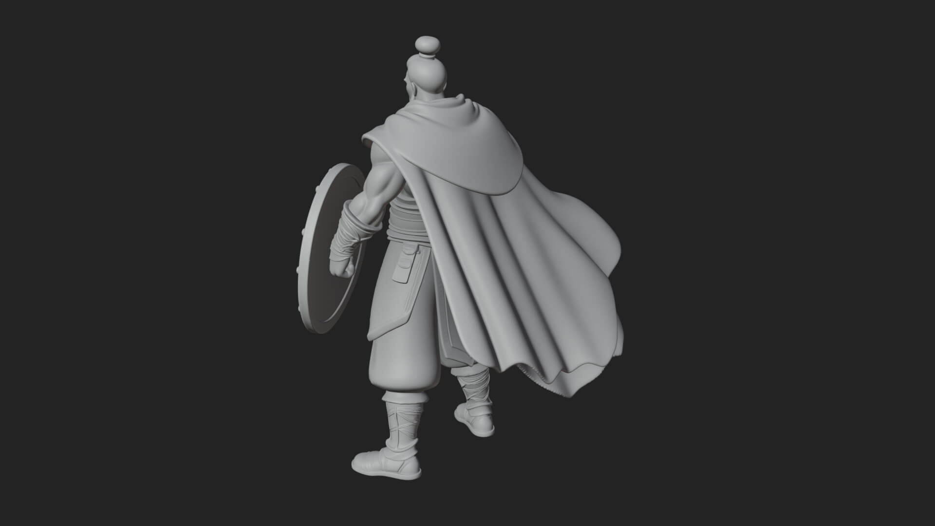 Greek Hoplite Warrior Statue Design 25 3D Print Model 3D Model
