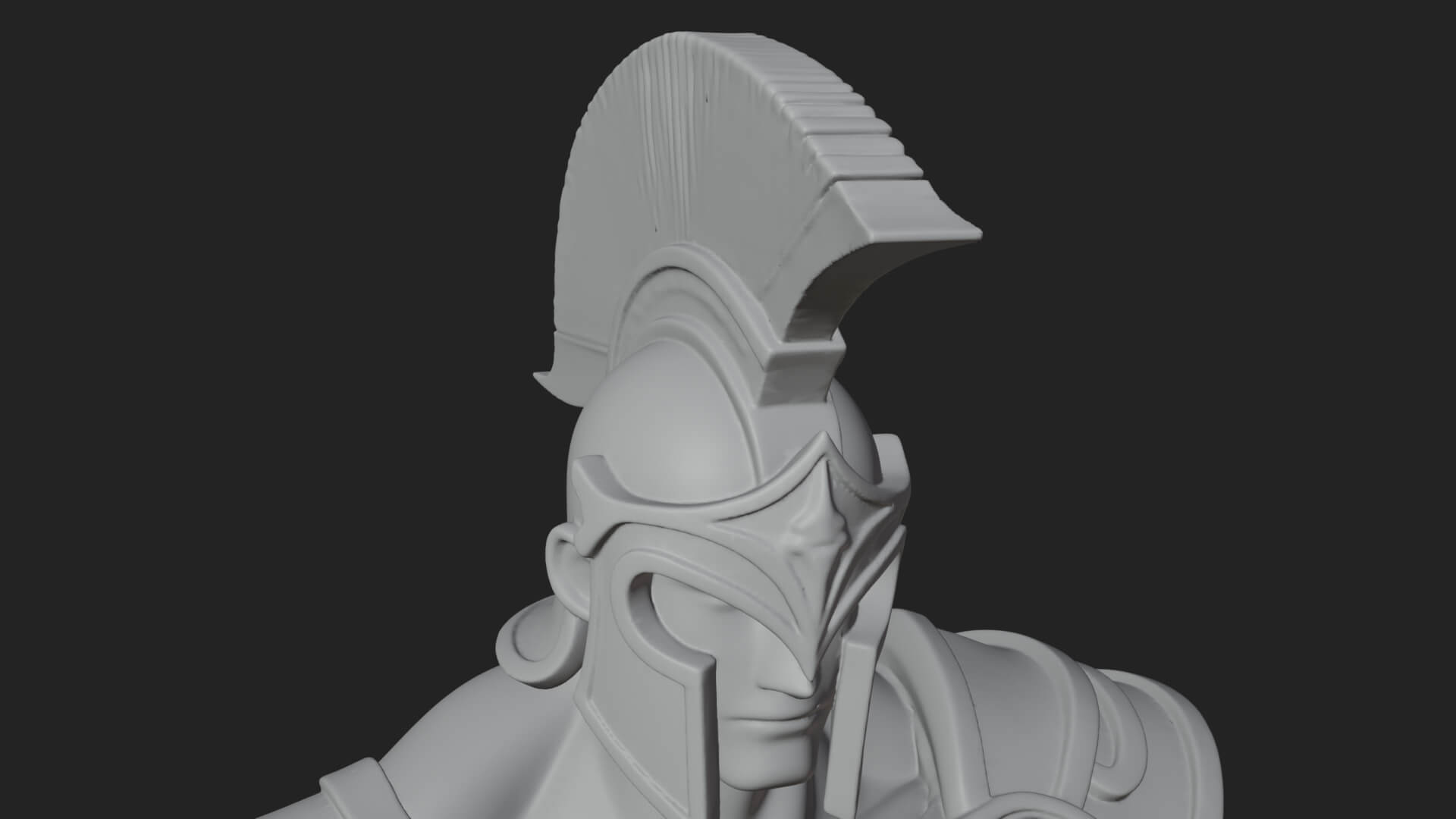 Greek Hoplite Warrior Statue Design 27 3D Print Model 3D Model