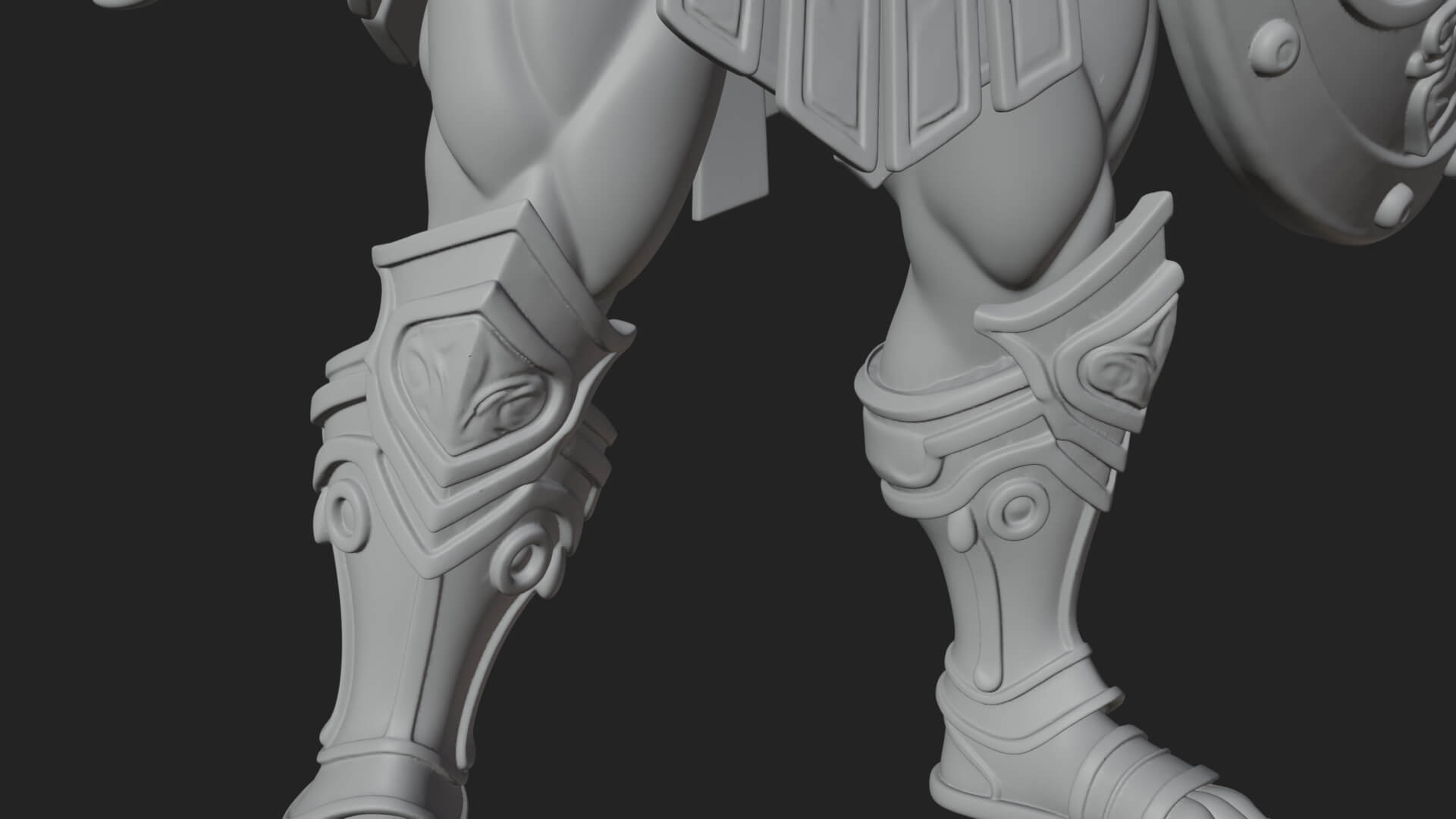 Greek Hoplite Warrior Statue Design 29 3D Print Model 3D Model