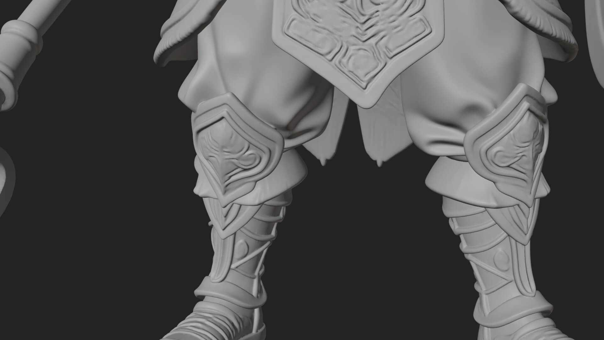 Greek Hoplite Warrior Statue Design 31 3D Print Model 3D Model