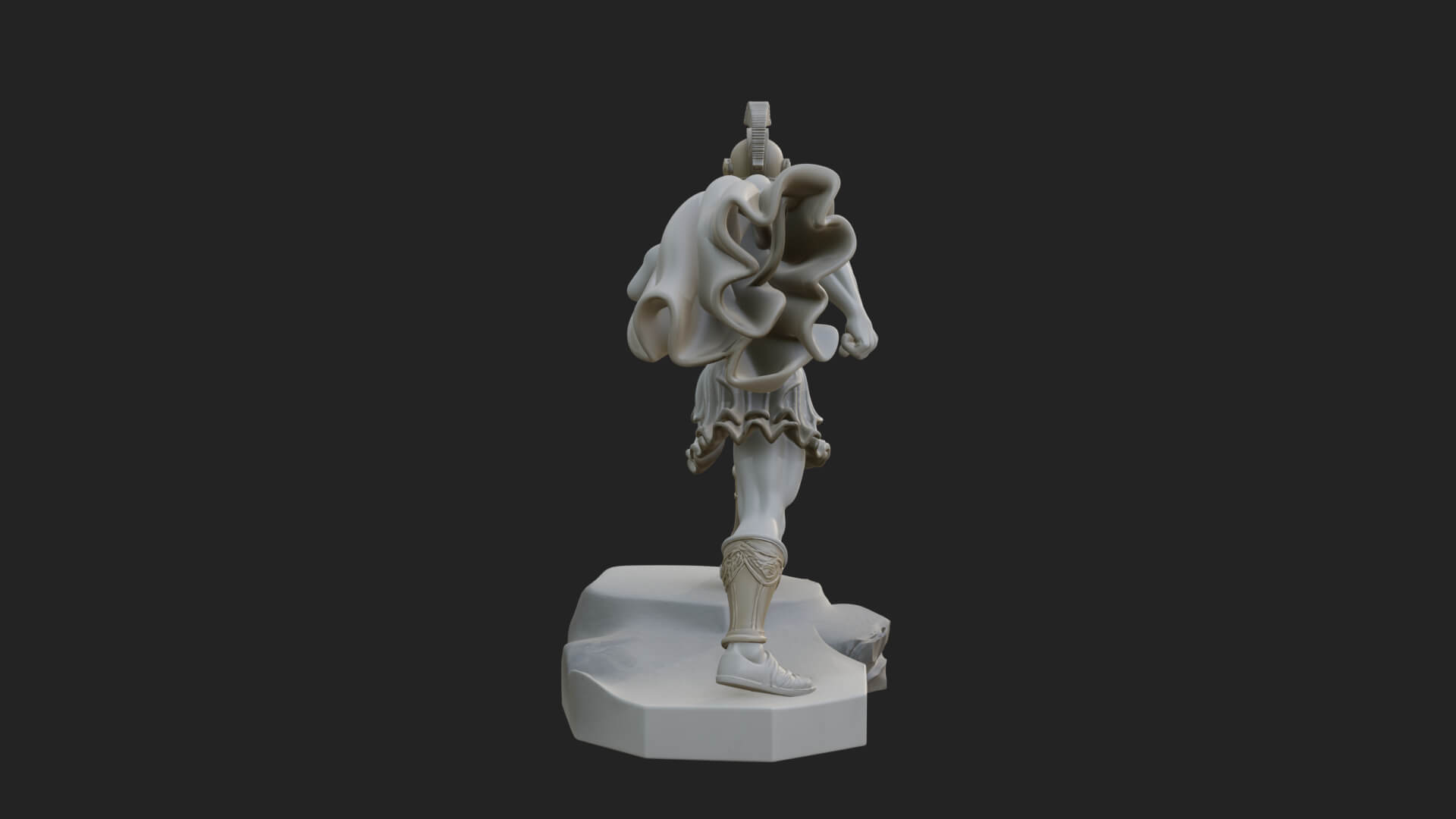 Greek Hoplite Warrior Statue Design 34 3D Print Model 3D Model