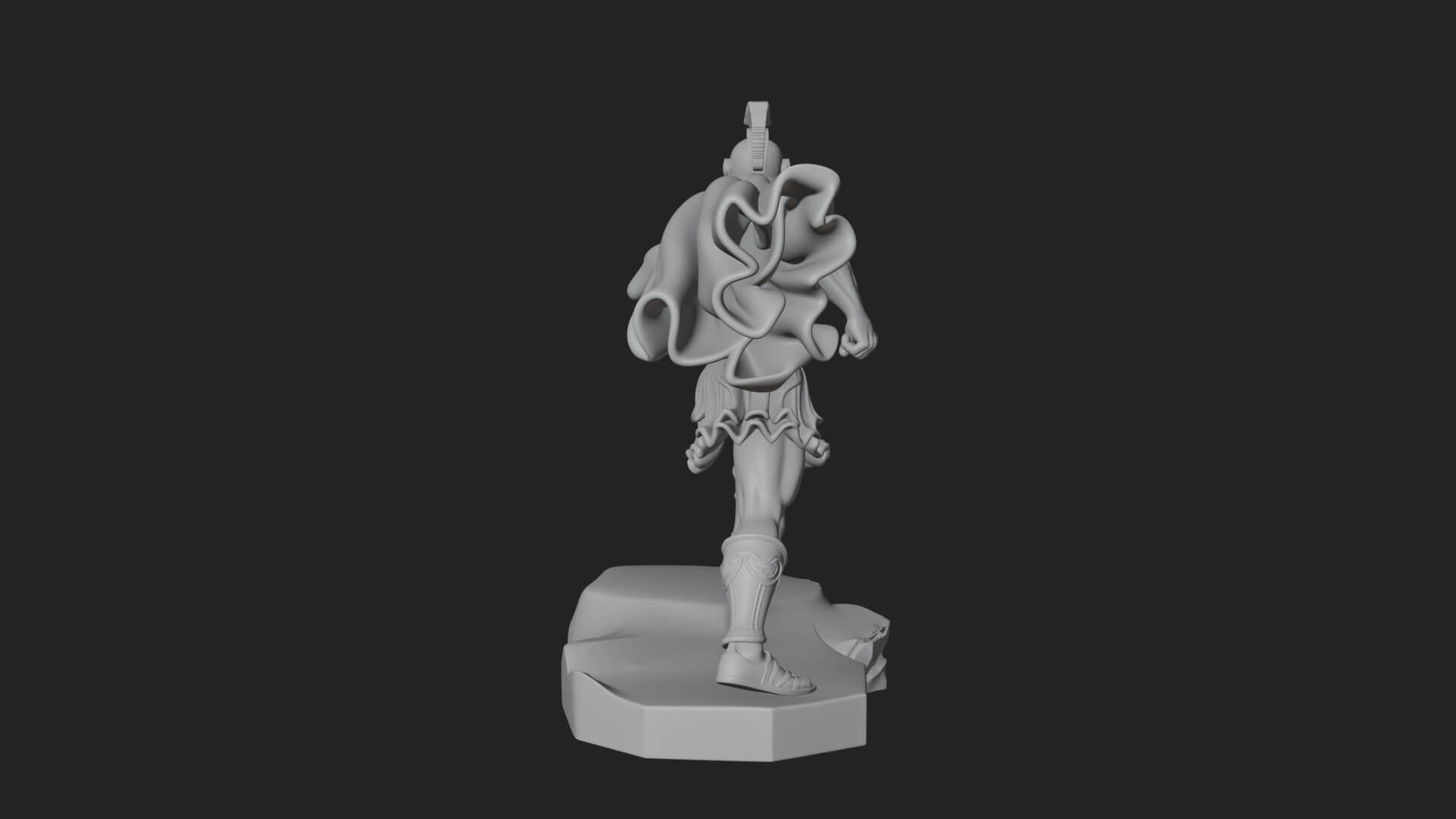 Greek Hoplite Warrior Statue Design 34 3D Print Model 3D Model