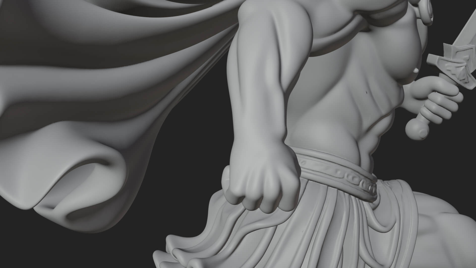 Greek Hoplite Warrior Statue Design 34 3D Print Model 3D Model