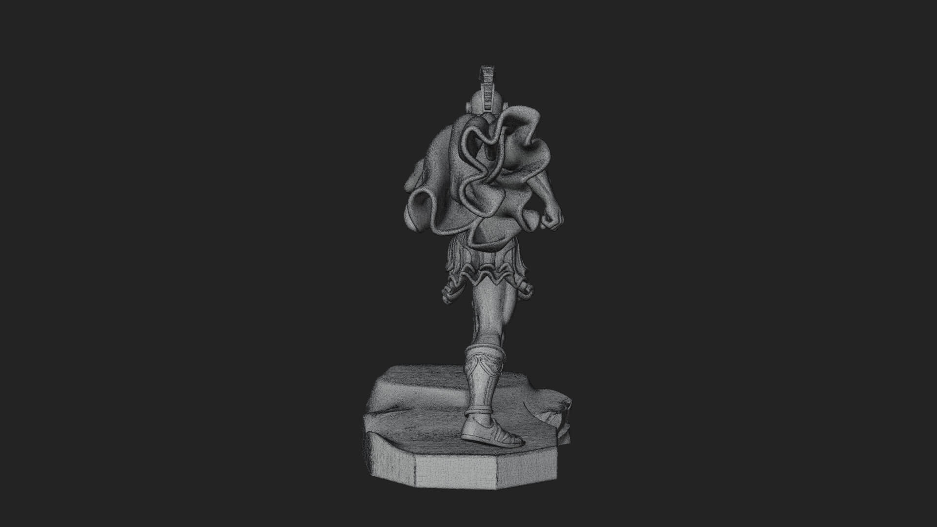 Greek Hoplite Warrior Statue Design 34 3D Print Model 3D Model