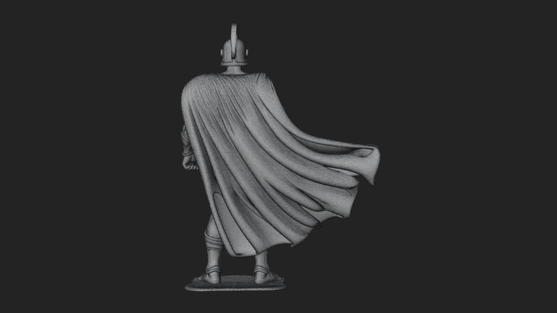 Greek Hoplite Warrior Statue Design 35 3D Print Model 3D Model