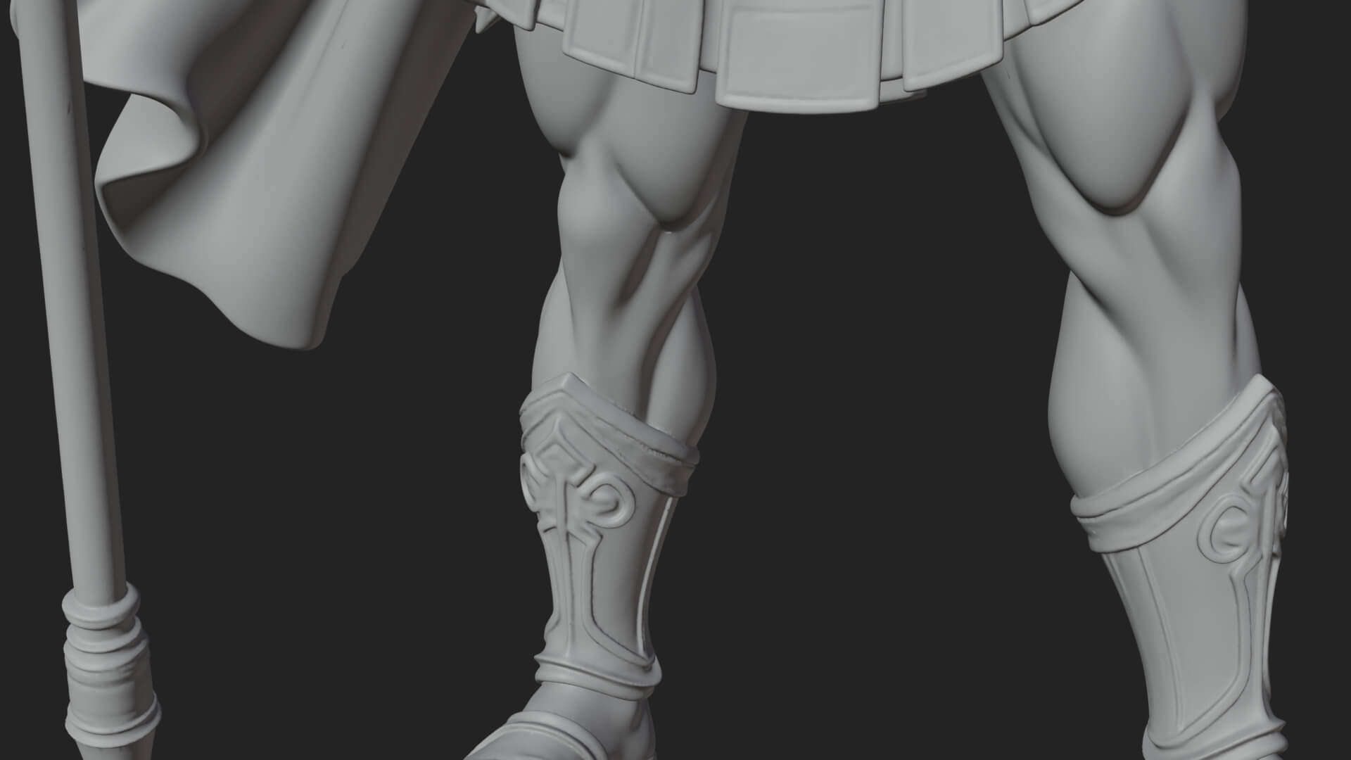 Greek Hoplite Warrior Statue Design 36 3D Print Model 3D Model