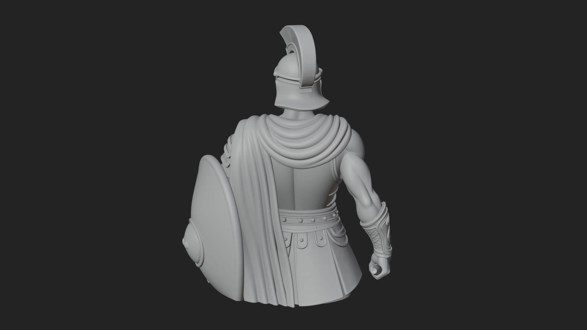 Greek Hoplite Warrior Statue Design 45 3D Print Model 3D Model