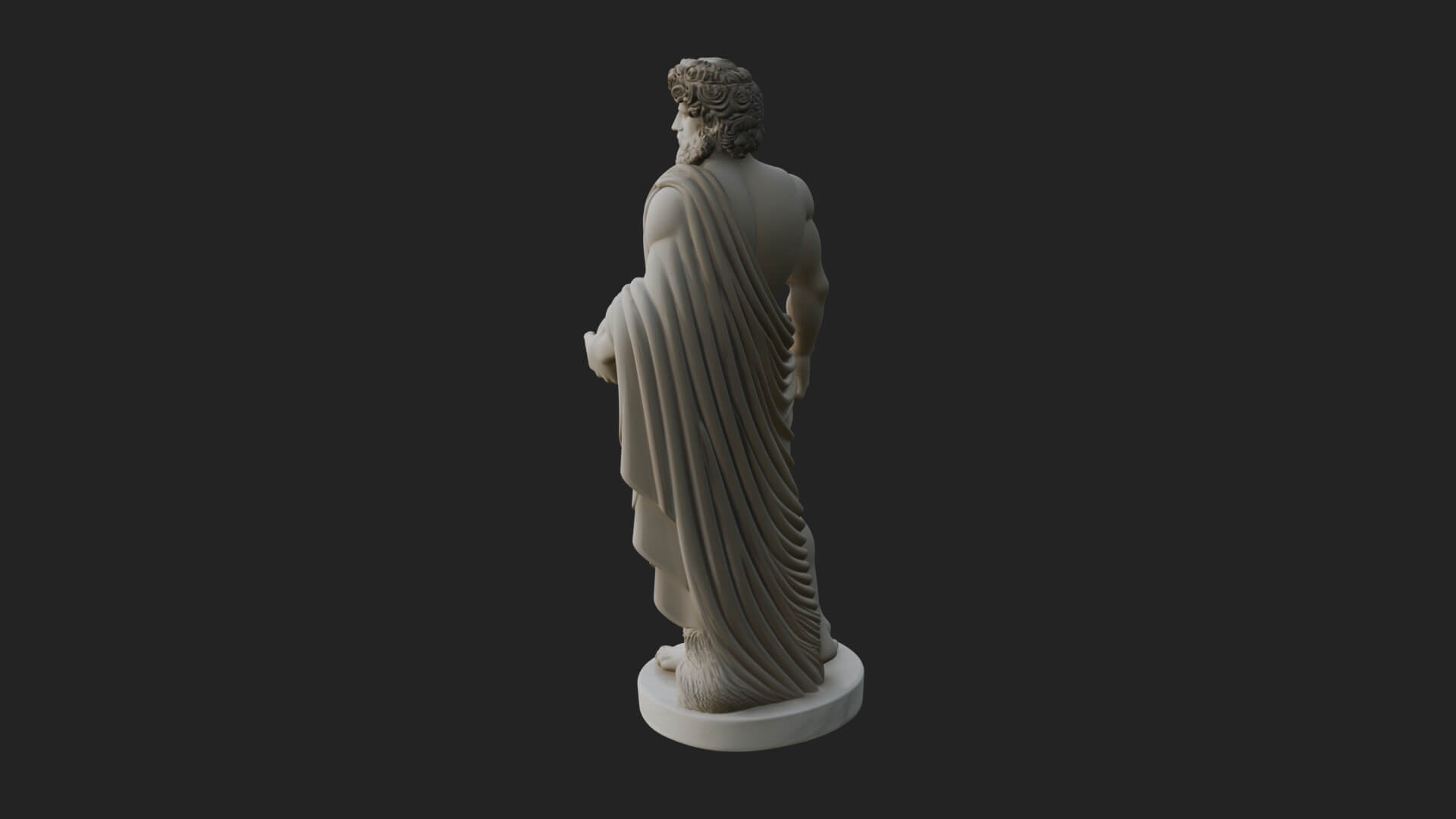 Greek Warrior God Statue Design 16 3D Print Model 3D Model