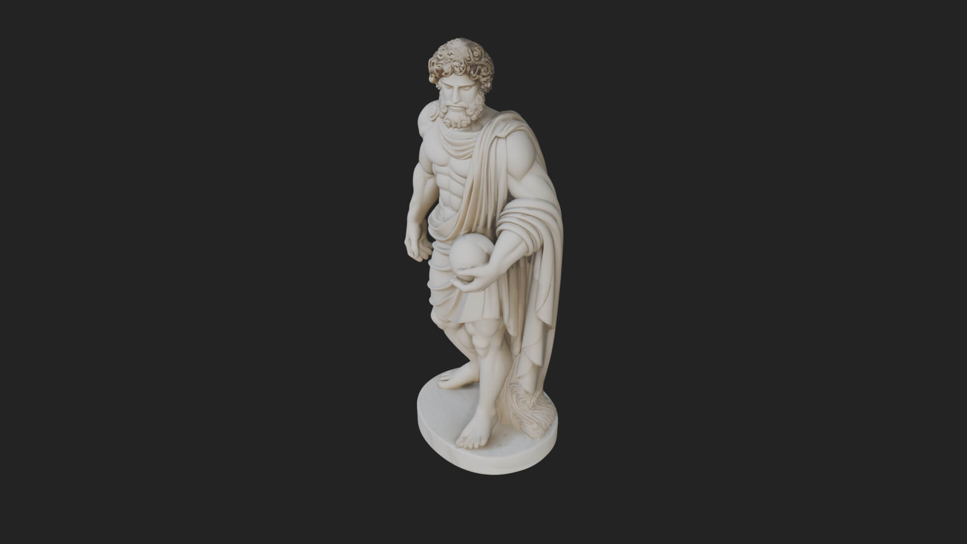 Greek Warrior God Statue Design 16 3D Print Model 3D Model