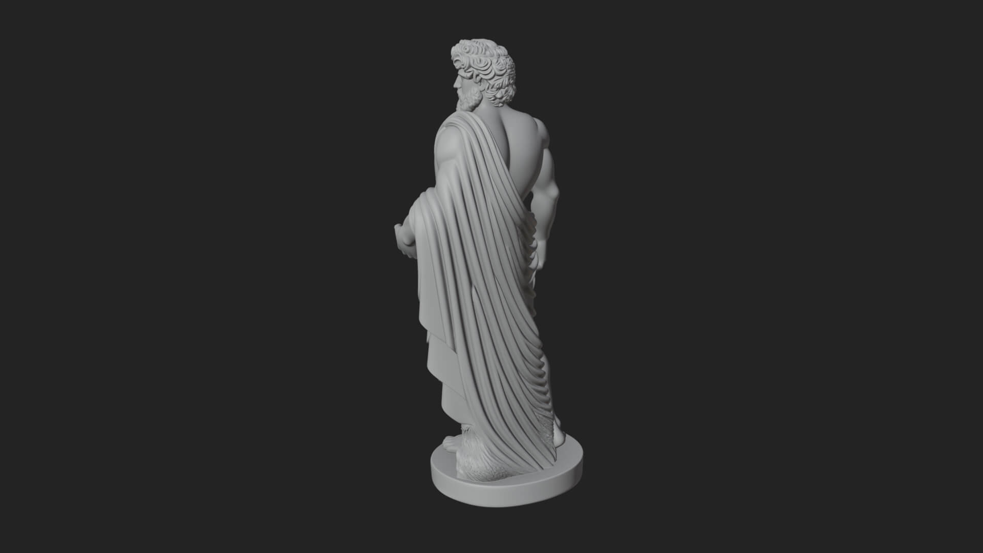 Greek Warrior God Statue Design 16 3D Print Model 3D Model