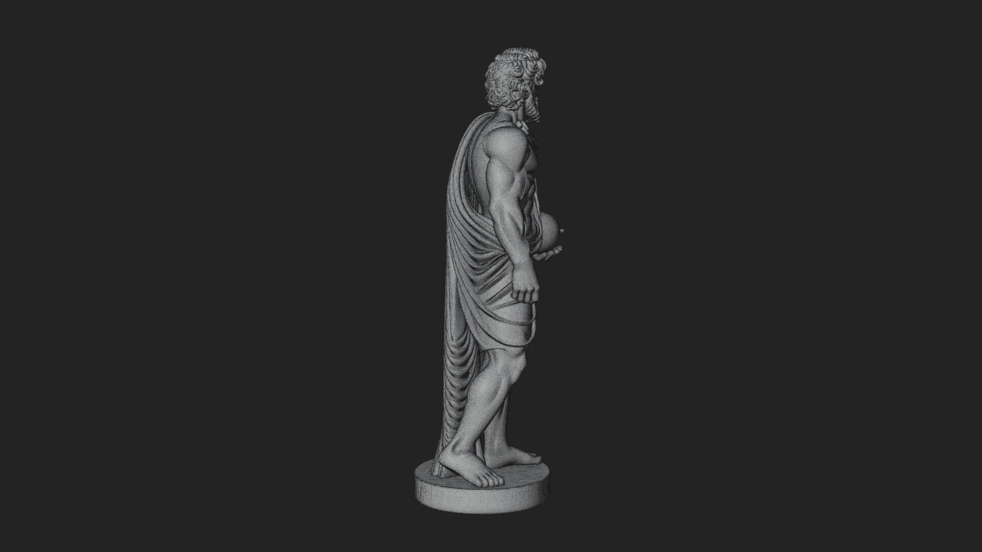 Greek Warrior God Statue Design 16 3D Print Model 3D Model