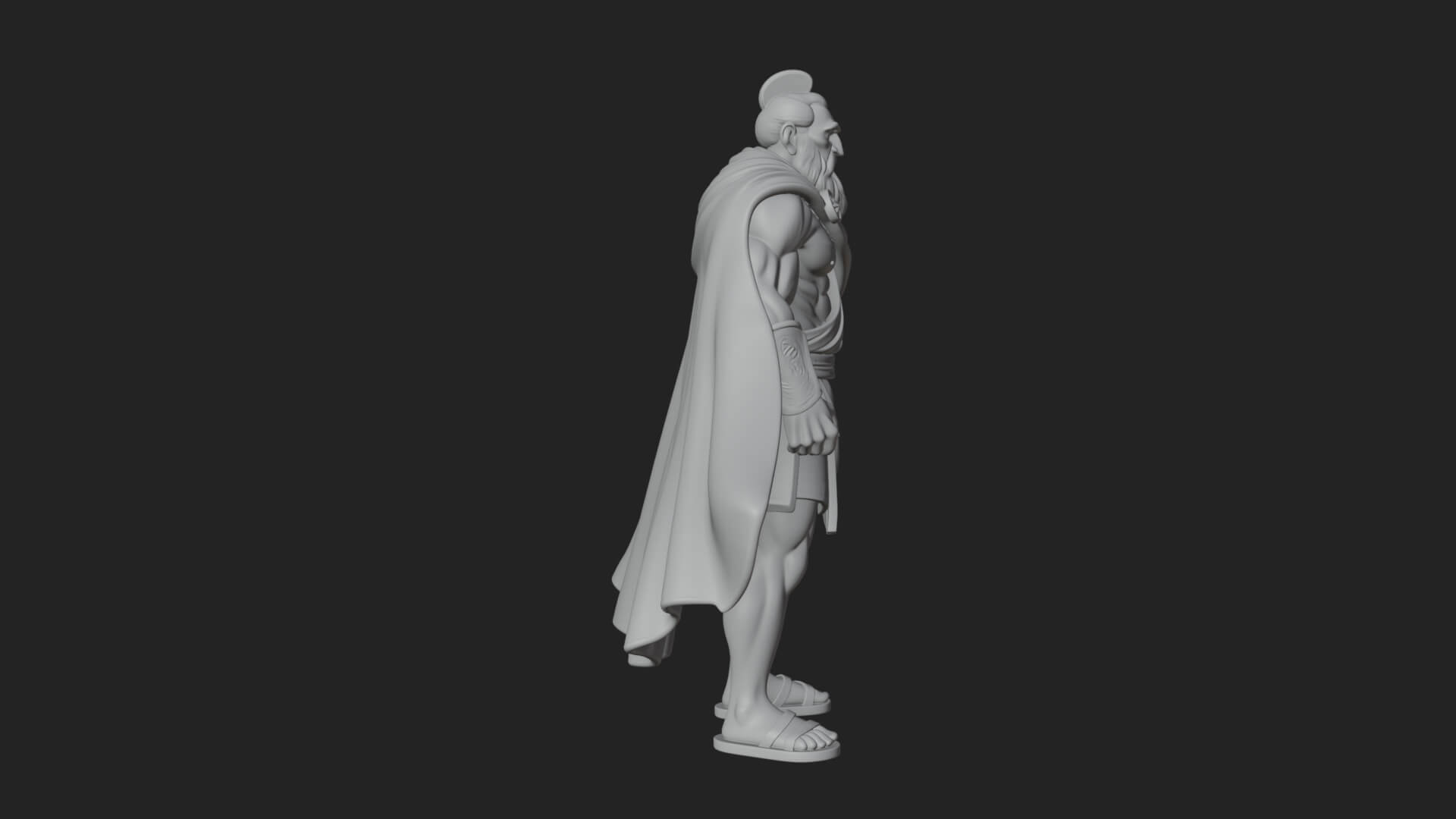 Greek Warrior God Statue Design 17 3D Print Model 3D Model