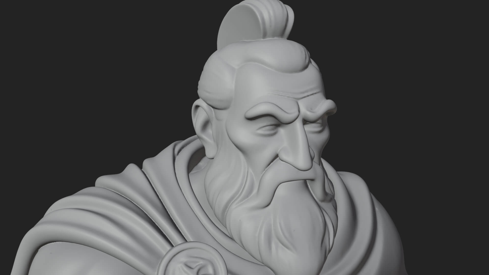 Greek Warrior God Statue Design 17 3D Print Model 3D Model