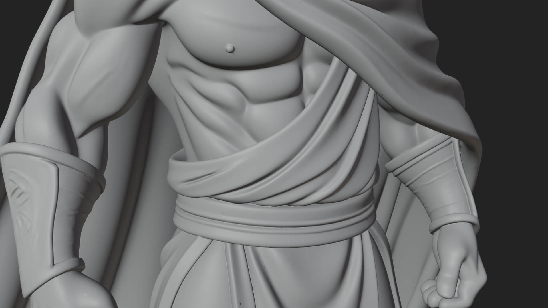 Greek Warrior God Statue Design 17 3D Print Model 3D Model