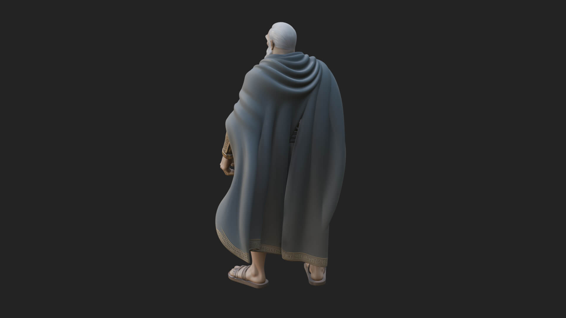 Greek Warrior God Statue Design 18 3D Print Model 3D Model