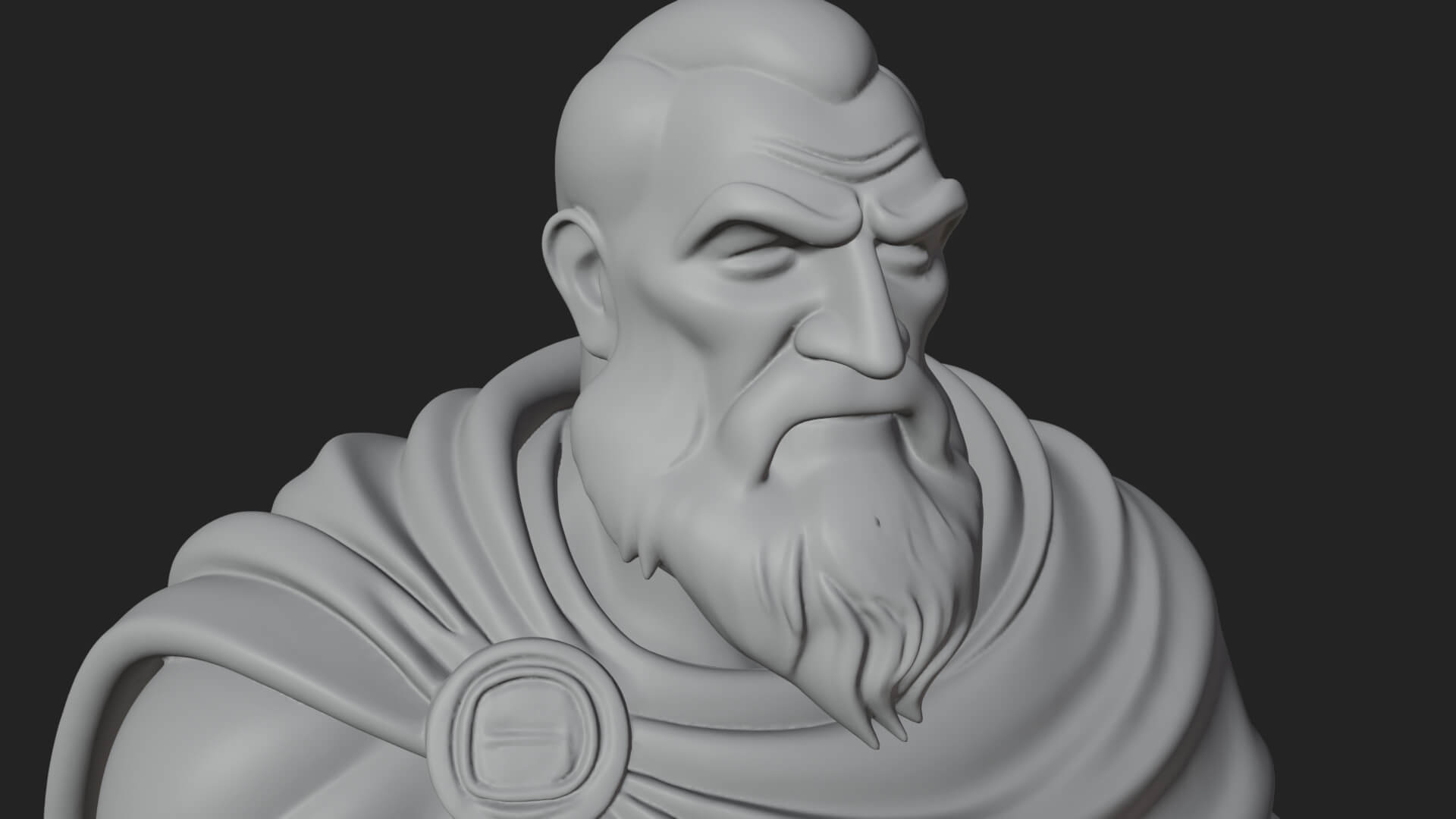 Greek Warrior God Statue Design 18 3D Print Model 3D Model