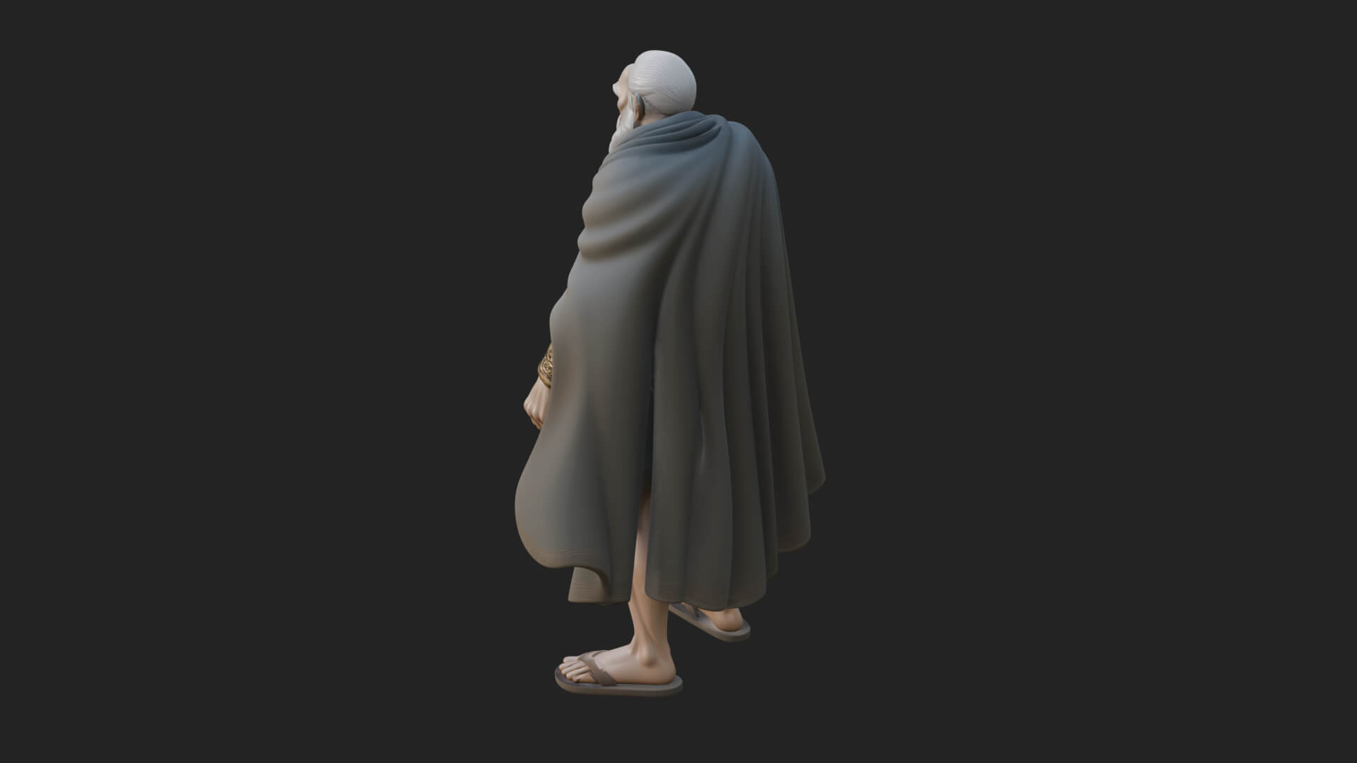 Greek Warrior God Statue Design 19 3D Print Model 3D Model