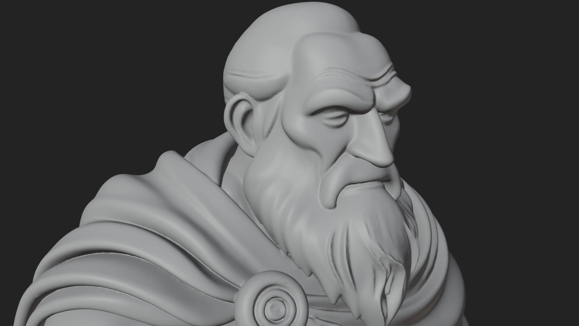 Greek Warrior God Statue Design 19 3D Print Model 3D Model