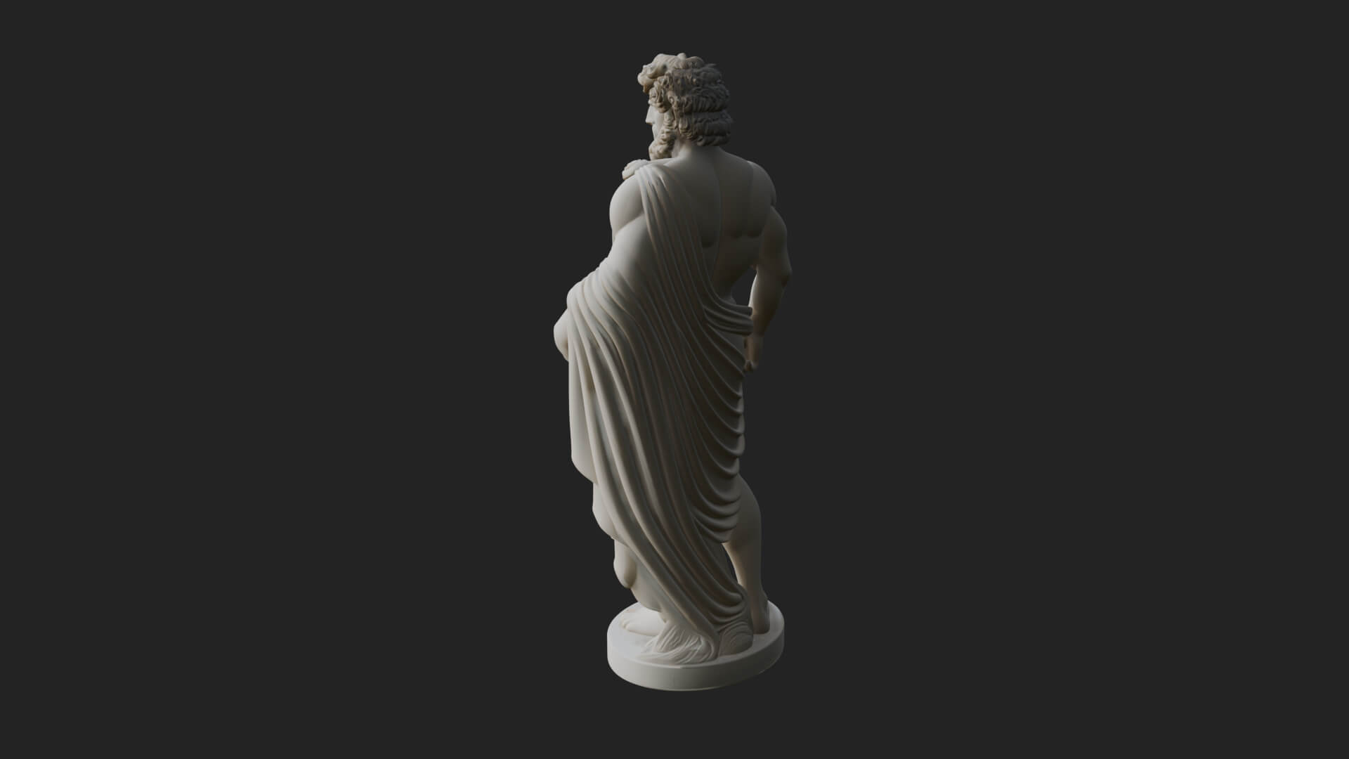 Greek Warrior God Statue Design 20 3D Print Model 3D Model