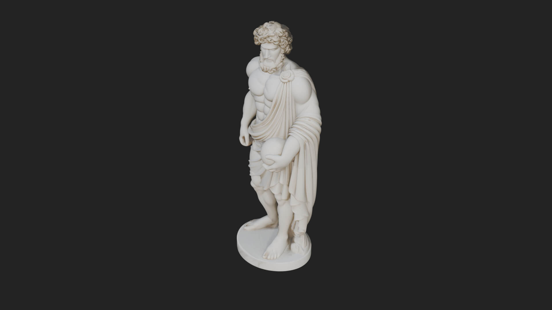 Greek Warrior God Statue Design 20 3D Print Model 3D Model