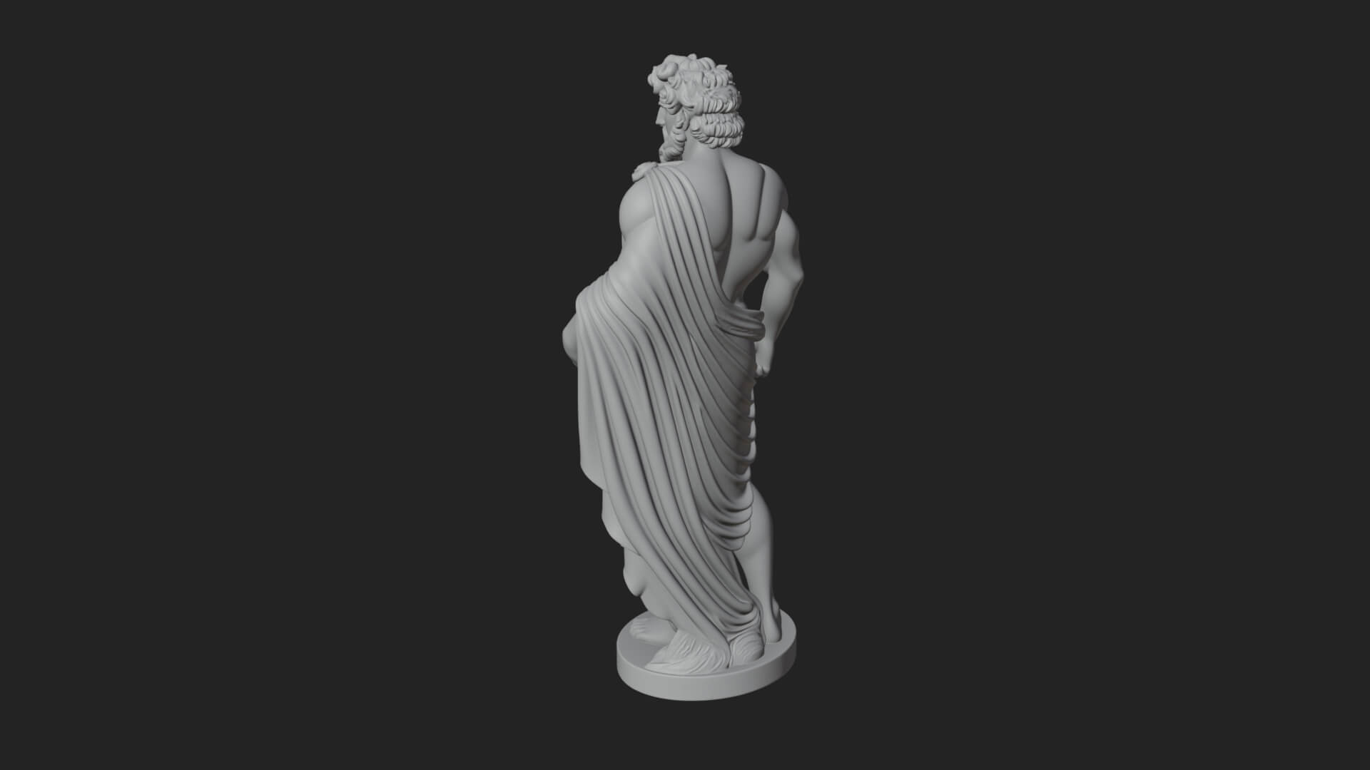 Greek Warrior God Statue Design 20 3D Print Model 3D Model