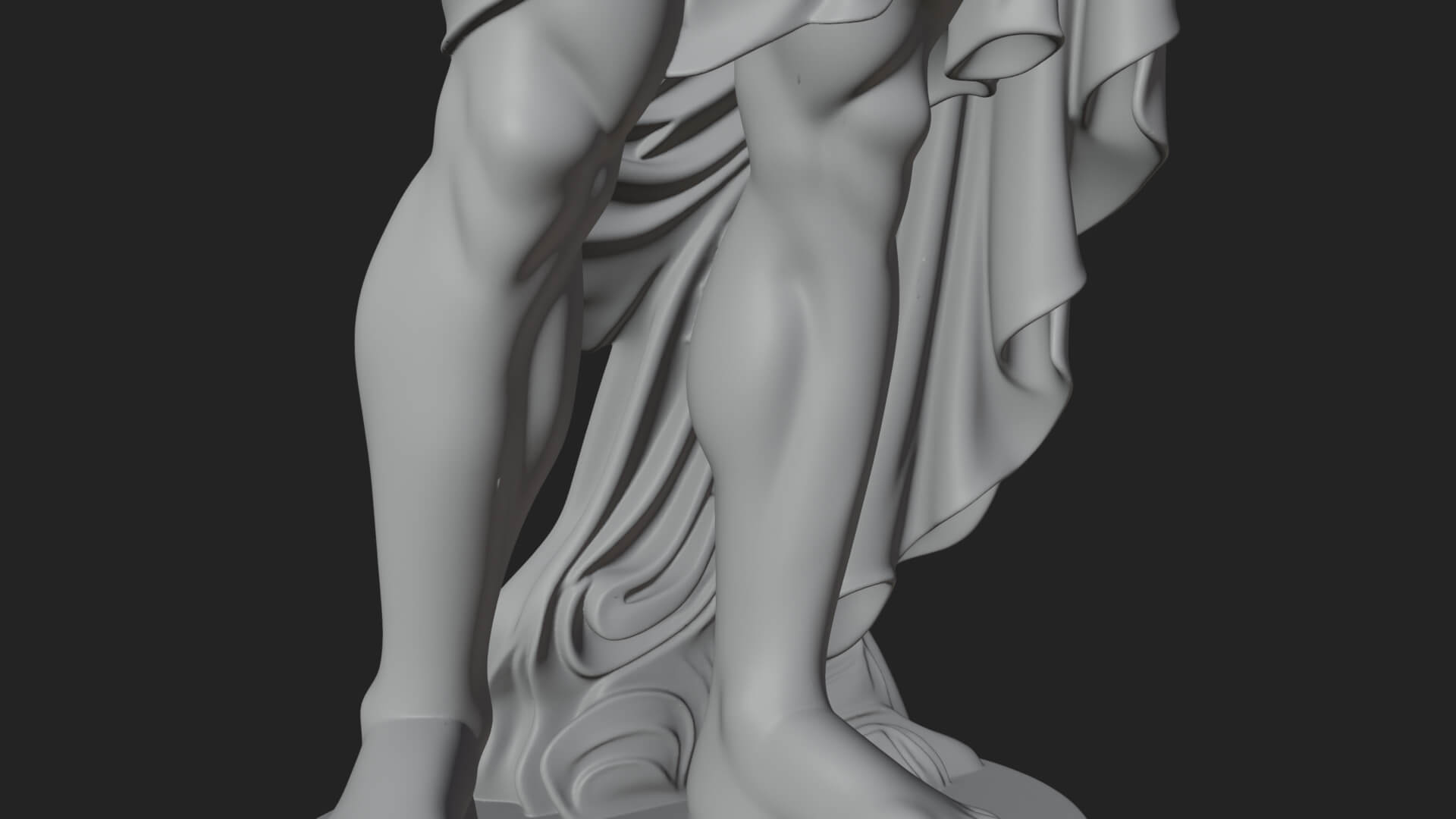 Greek Warrior God Statue Design 20 3D Print Model 3D Model