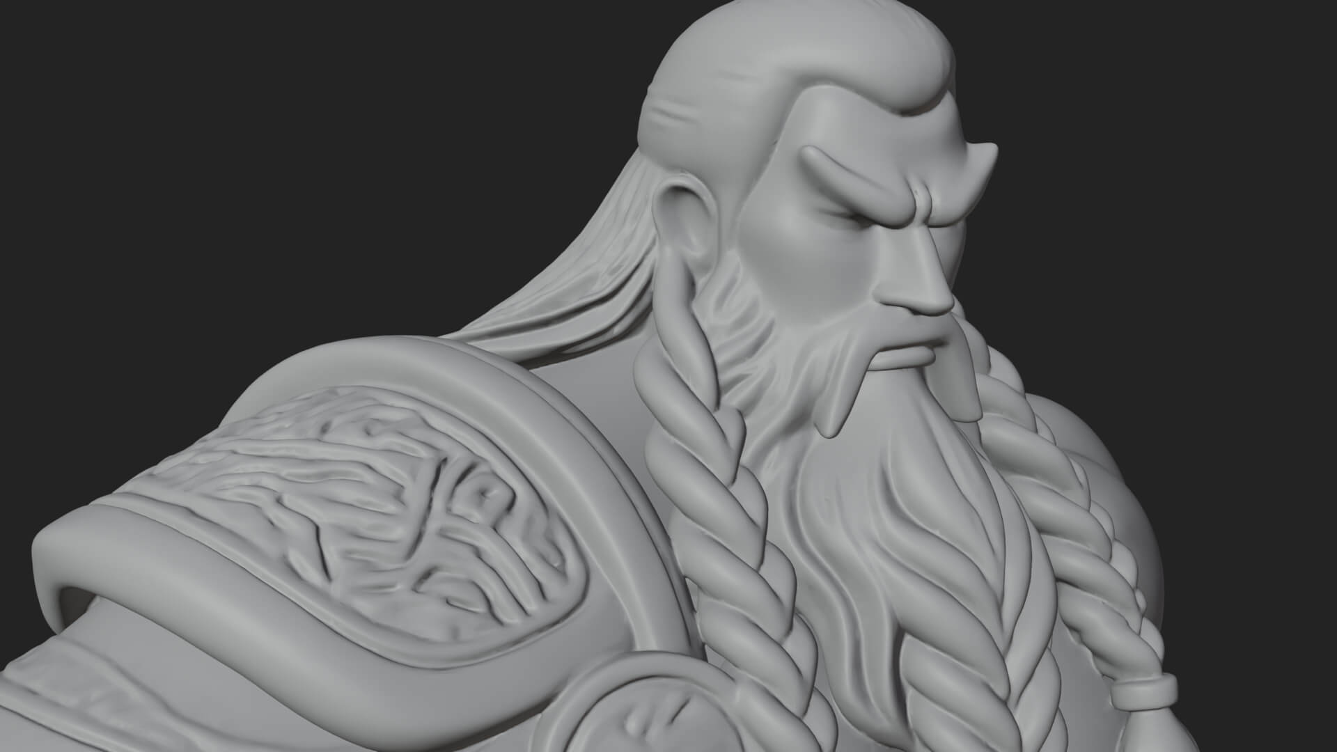Greek Warrior God Statue Design 21 3D Print Model 3D Model