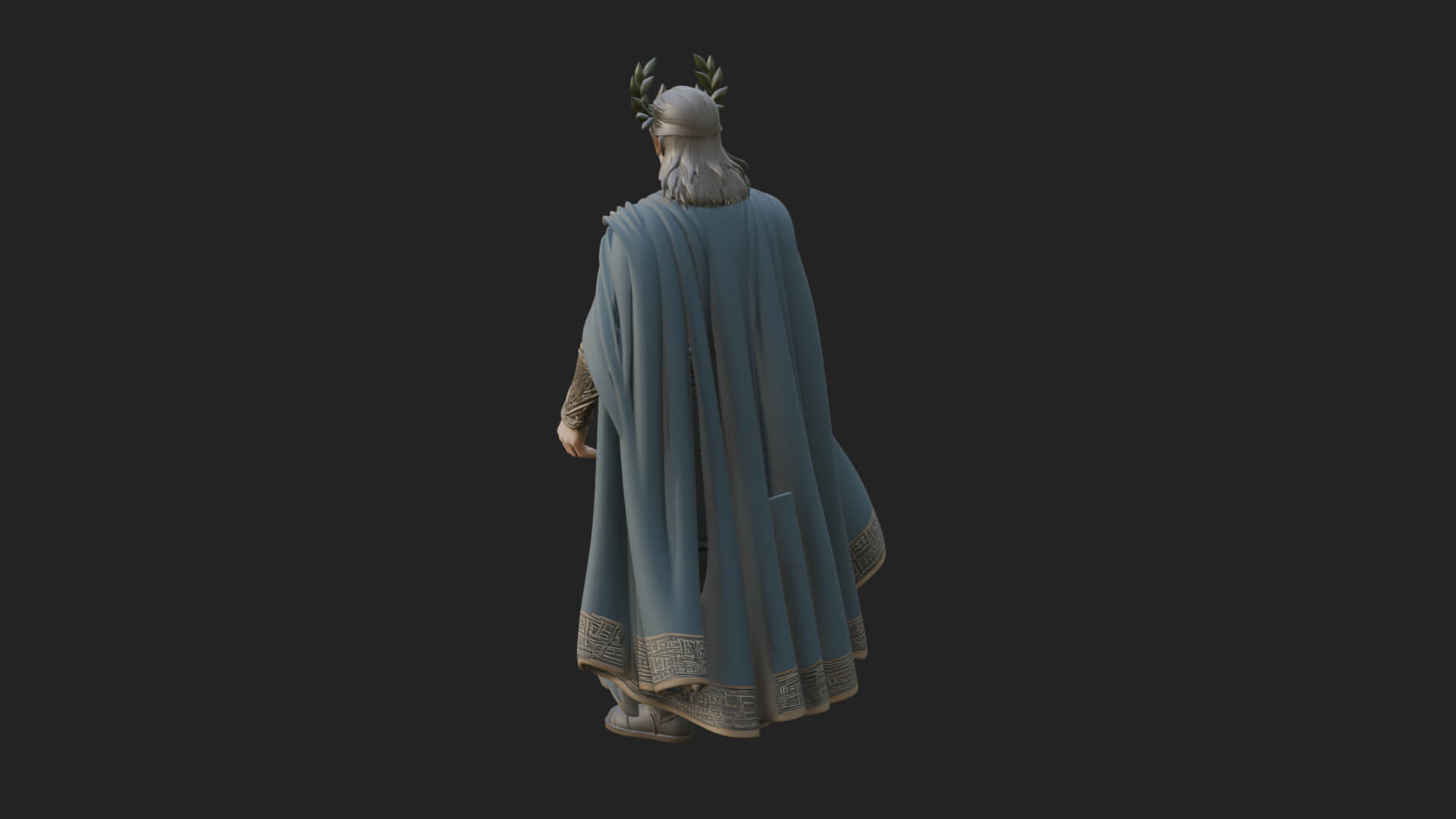 Greek Warrior God Statue Design 22 3D Print Model 3D Model