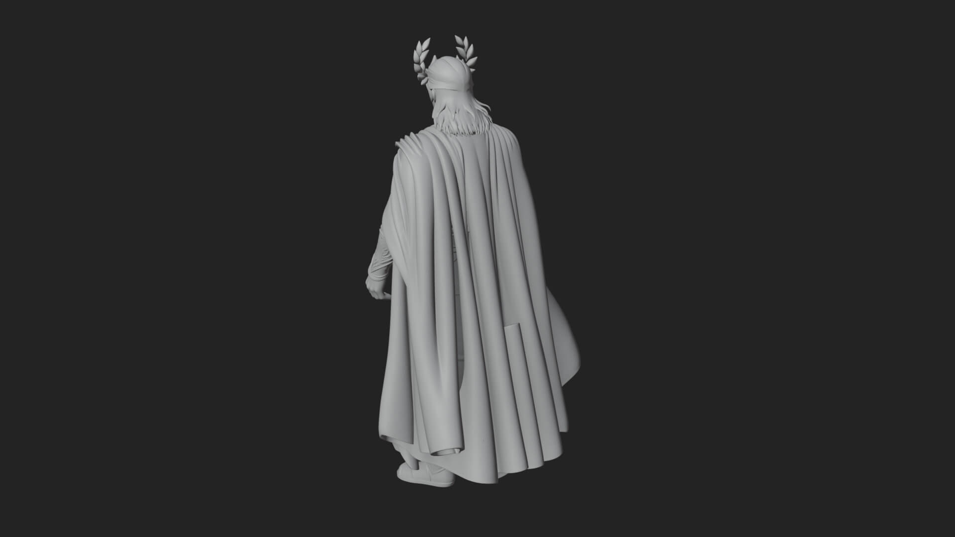 Greek Warrior God Statue Design 22 3D Print Model 3D Model