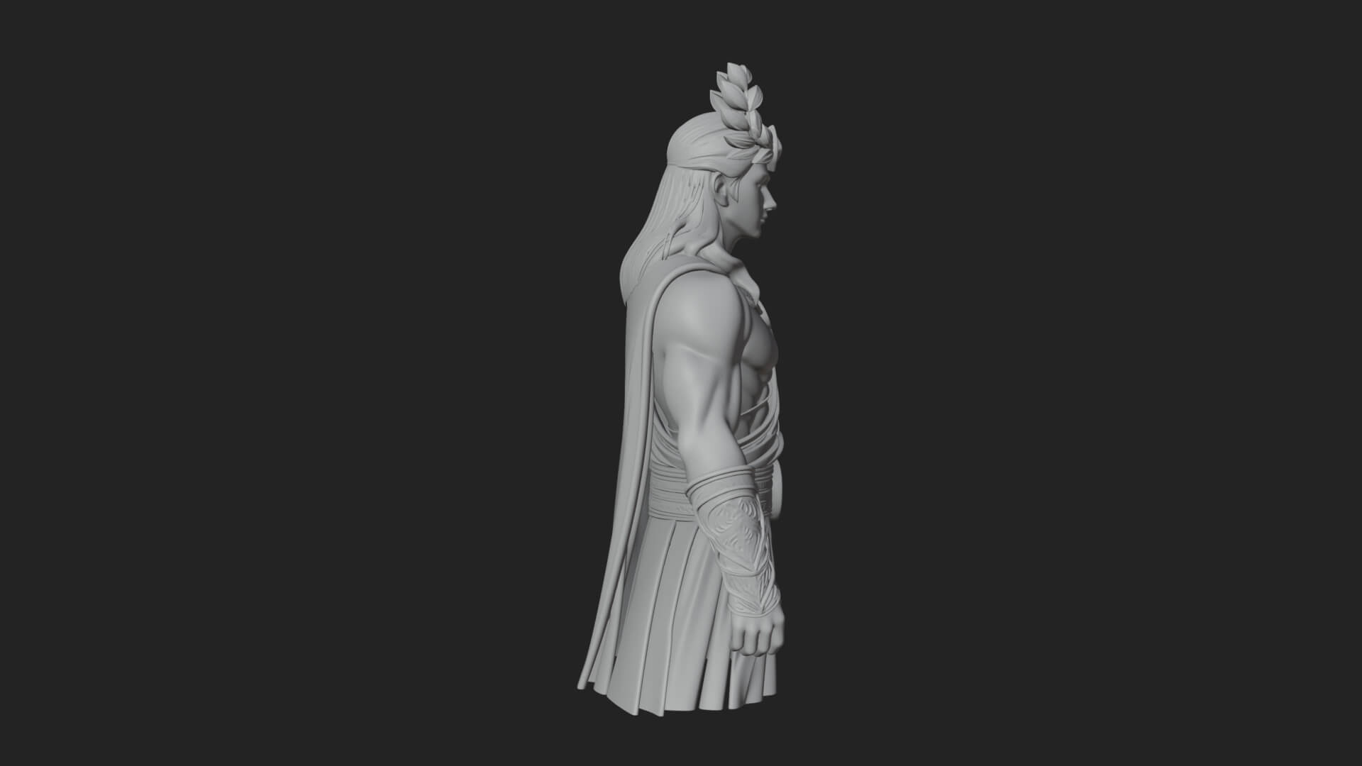 Greek Warrior God Statue Design 24 3D Print Model 3D Model