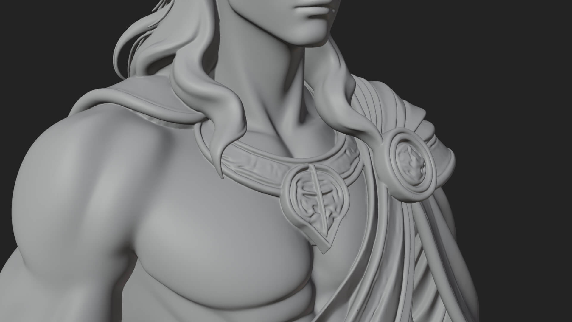 Greek Warrior God Statue Design 24 3D Print Model 3D Model