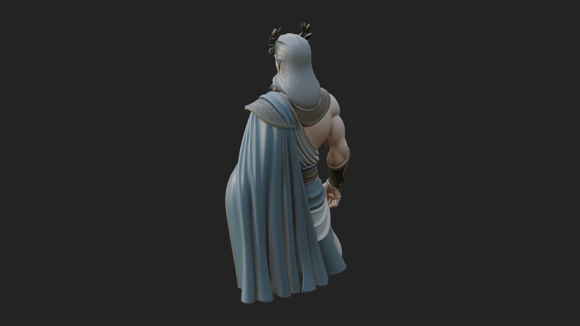 Greek Warrior God Statue Design 25 3D Print Model 3D Model