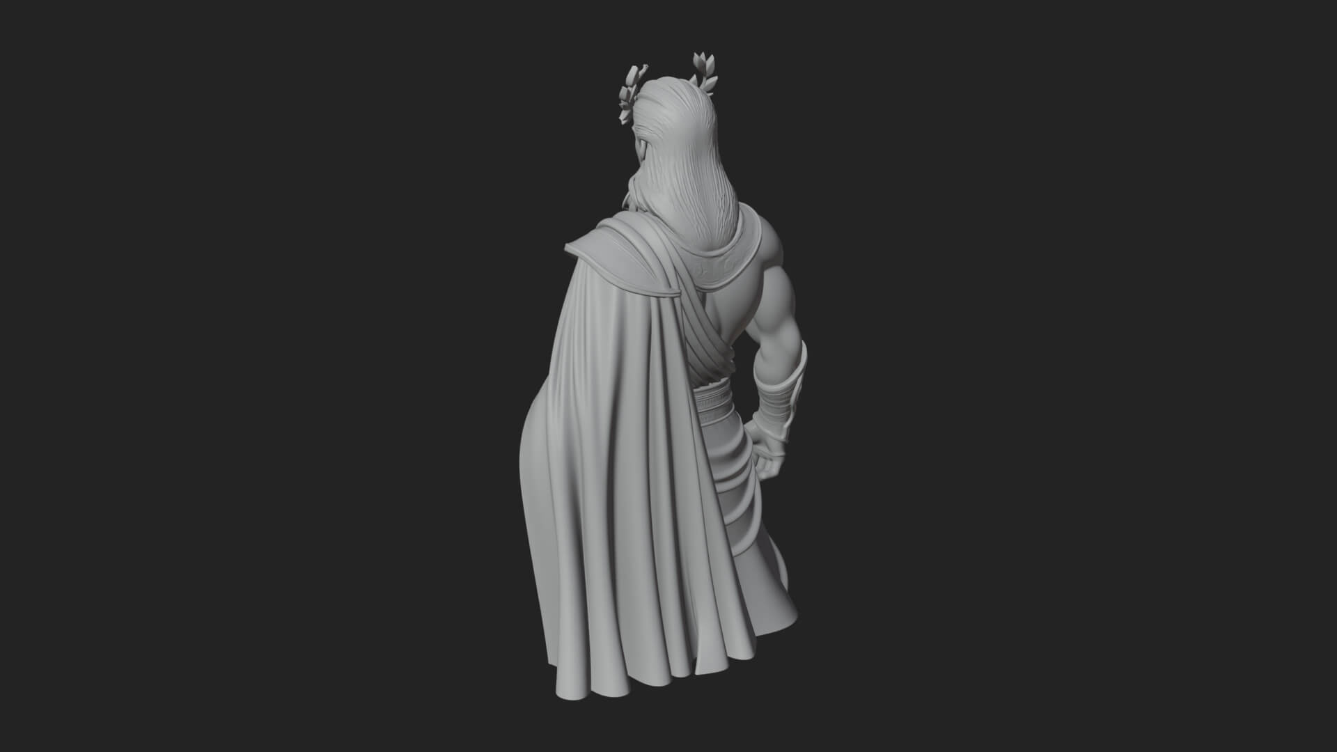 Greek Warrior God Statue Design 25 3D Print Model 3D Model