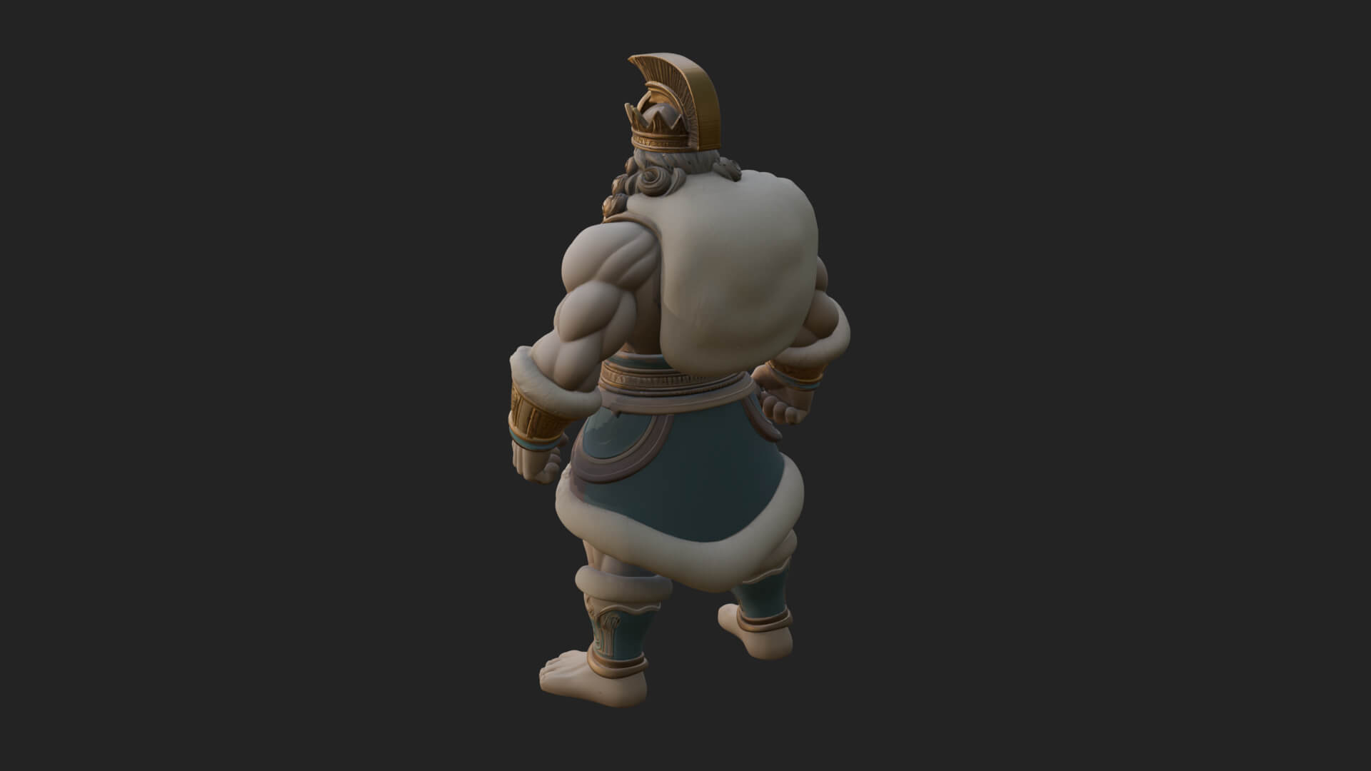 Greek Warrior God Statue Design 26 3D Print Model 3D Model