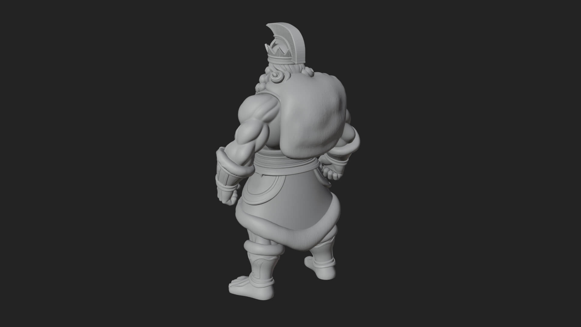 Greek Warrior God Statue Design 26 3D Print Model 3D Model