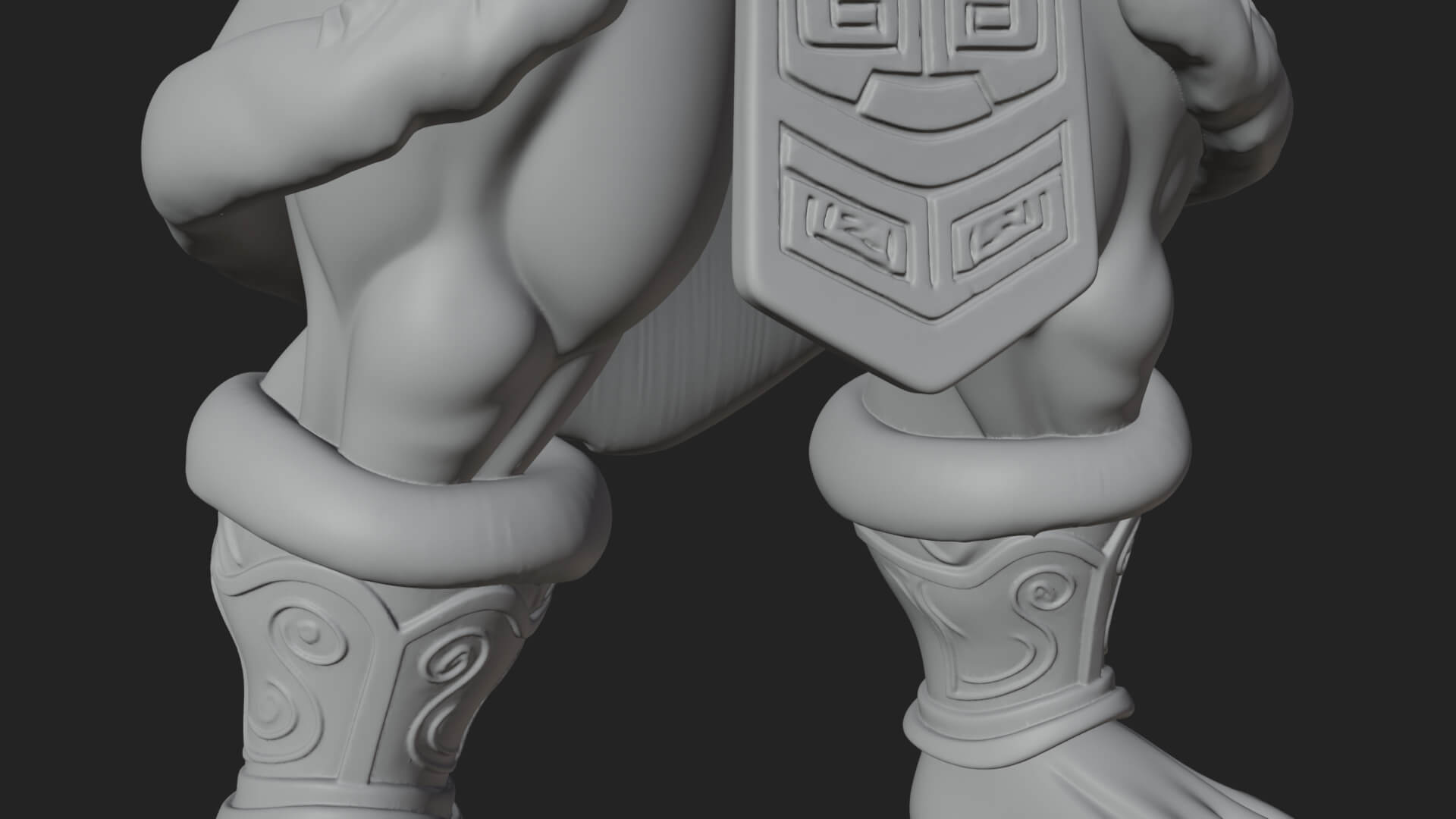 Greek Warrior God Statue Design 26 3D Print Model 3D Model