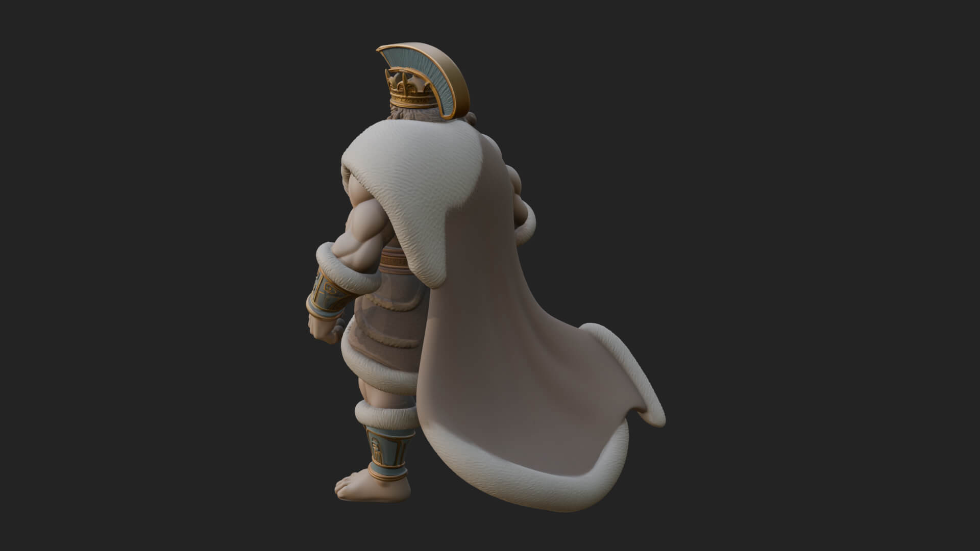 Greek Warrior God Statue Design 27 3D Print Model 3D Model