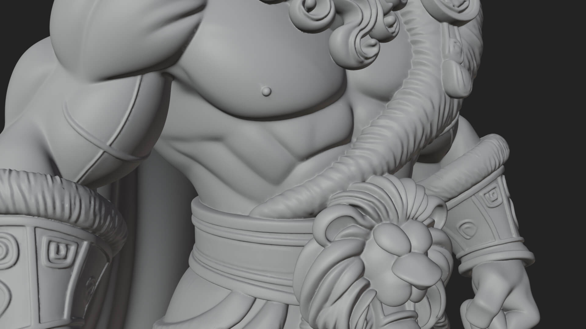 Greek Warrior God Statue Design 27 3D Print Model 3D Model