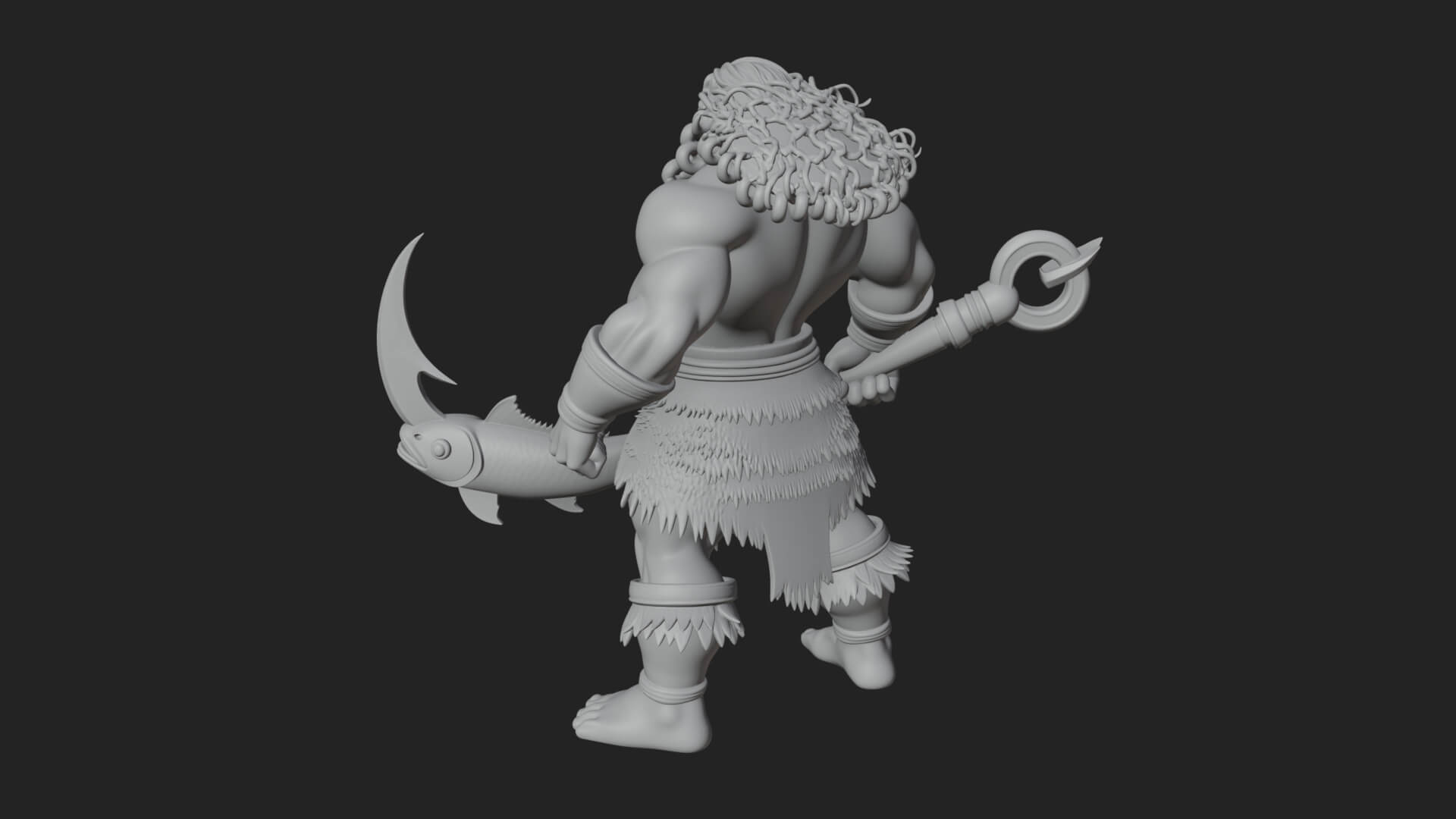 Greek Warrior God Statue Design 28 3D Print Model 3D Model