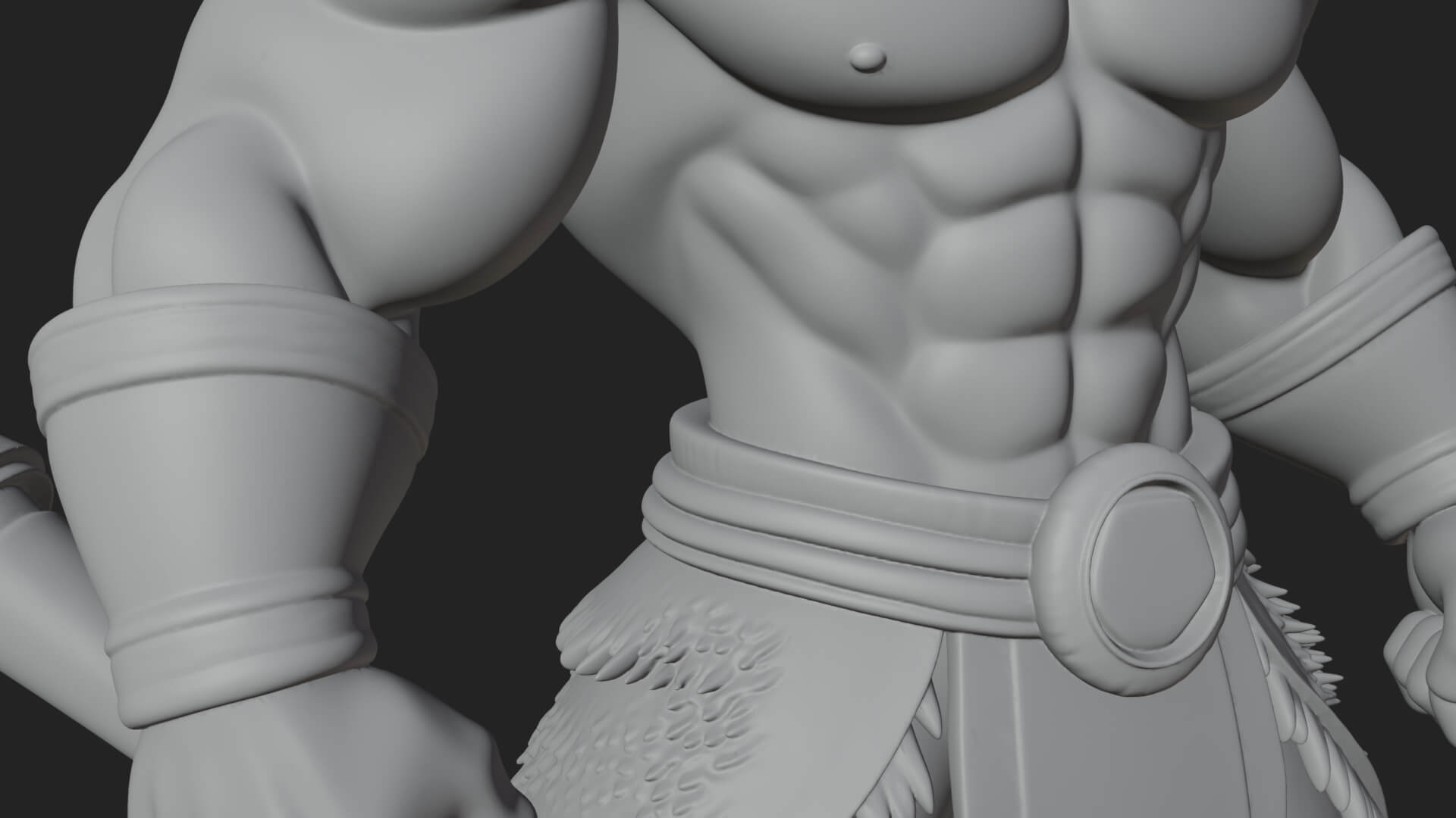 Greek Warrior God Statue Design 28 3D Print Model 3D Model