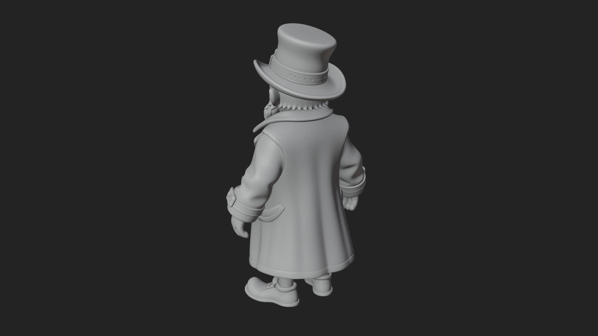 Green Coat Leprechaun Statue Design 1 3D Print Model 3D Model