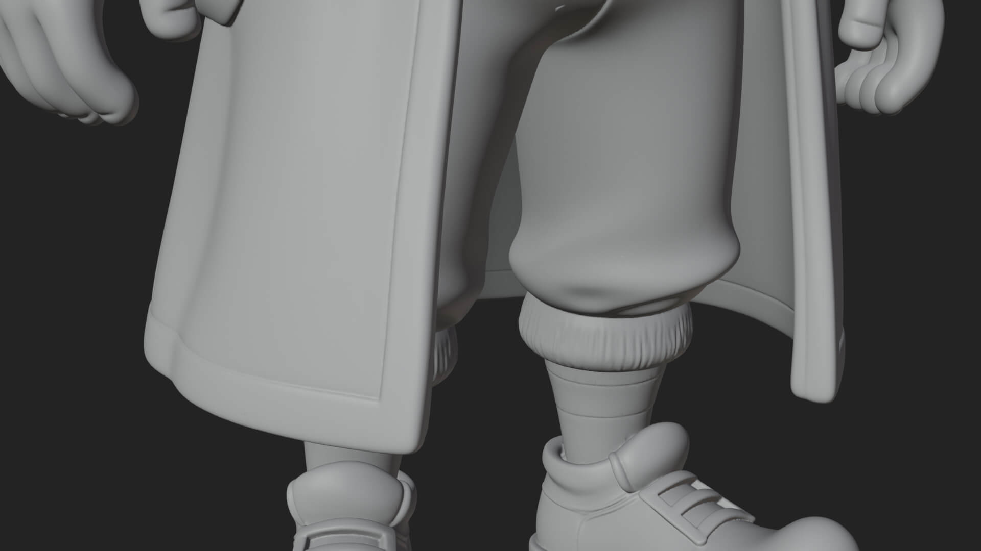 Green Coat Leprechaun Statue Design 1 3D Print Model 3D Model