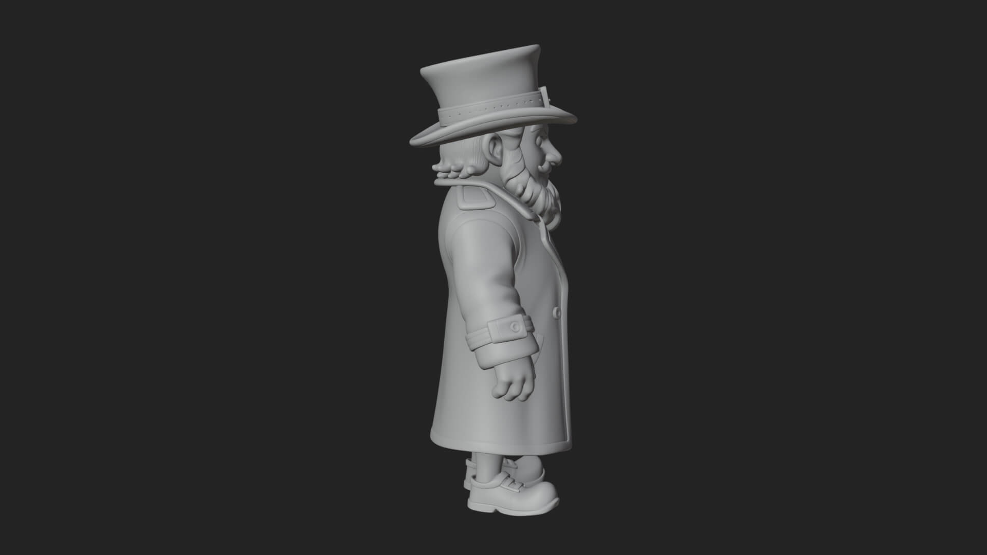 Green Coat Leprechaun Statue Design 2 3D Print Model 3D Model