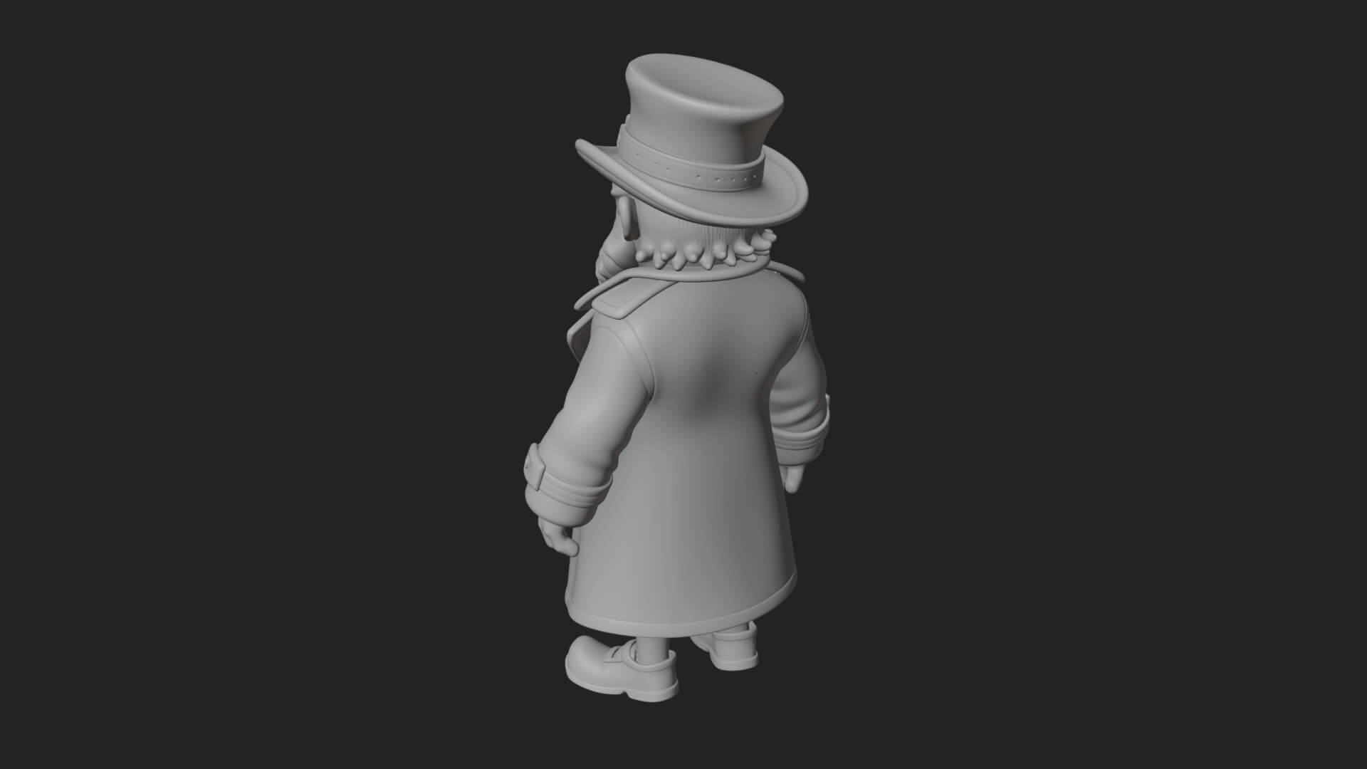 Green Coat Leprechaun Statue Design 2 3D Print Model 3D Model
