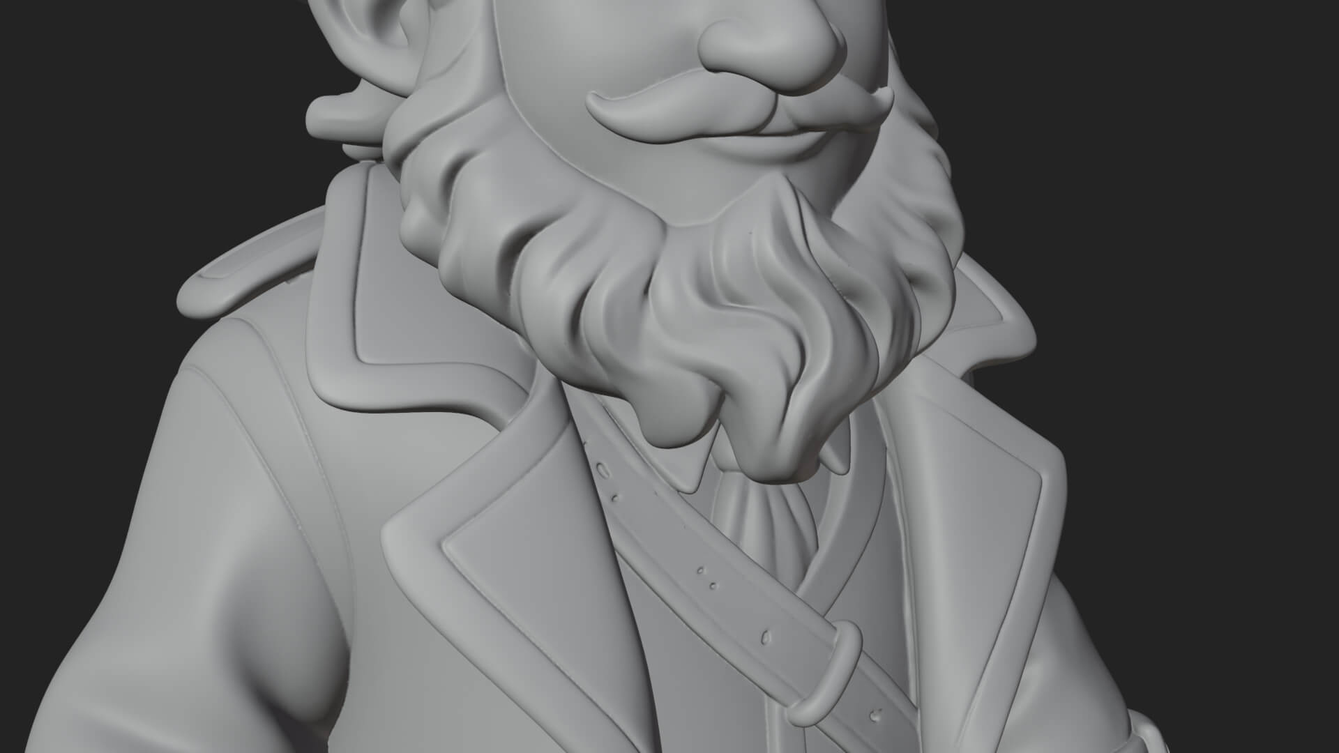 Green Coat Leprechaun Statue Design 2 3D Print Model 3D Model