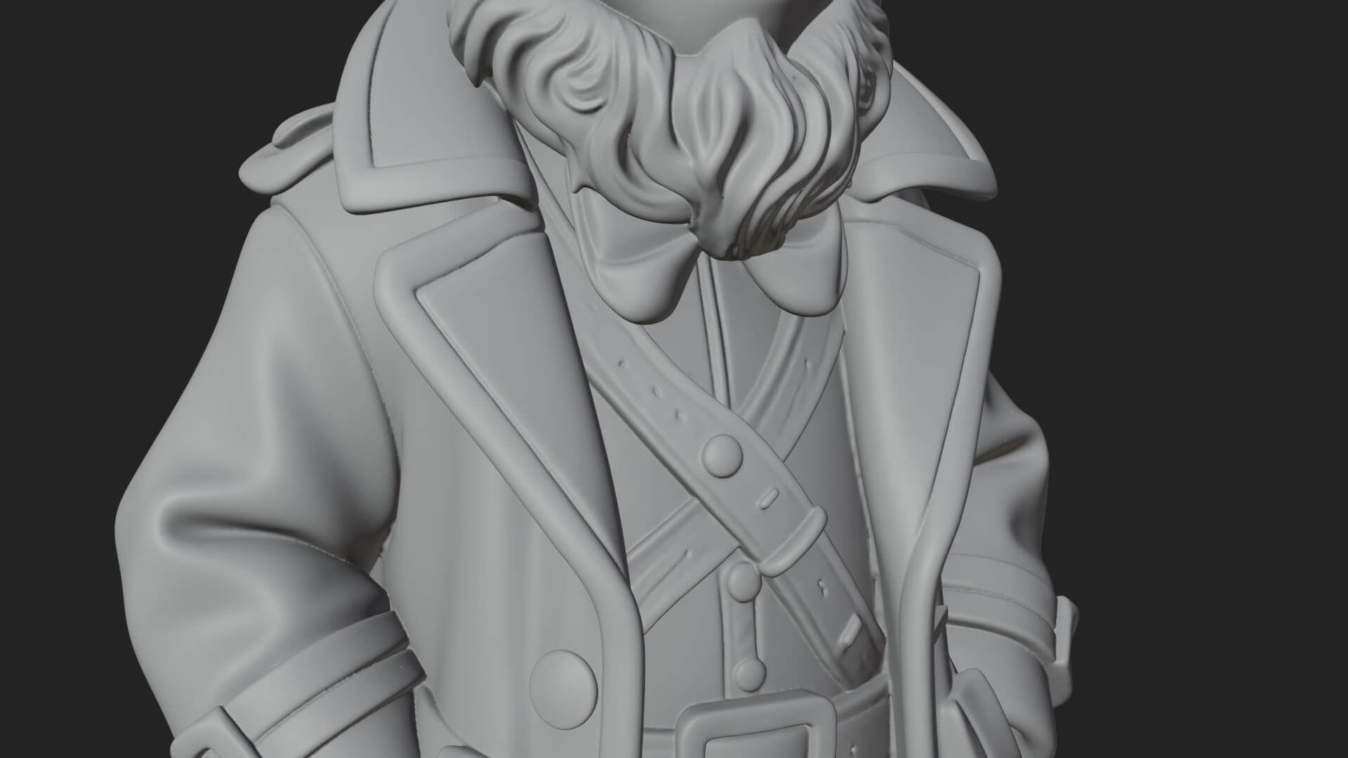 Green Coat Leprechaun Statue Design 3 3D Print Model 3D Model