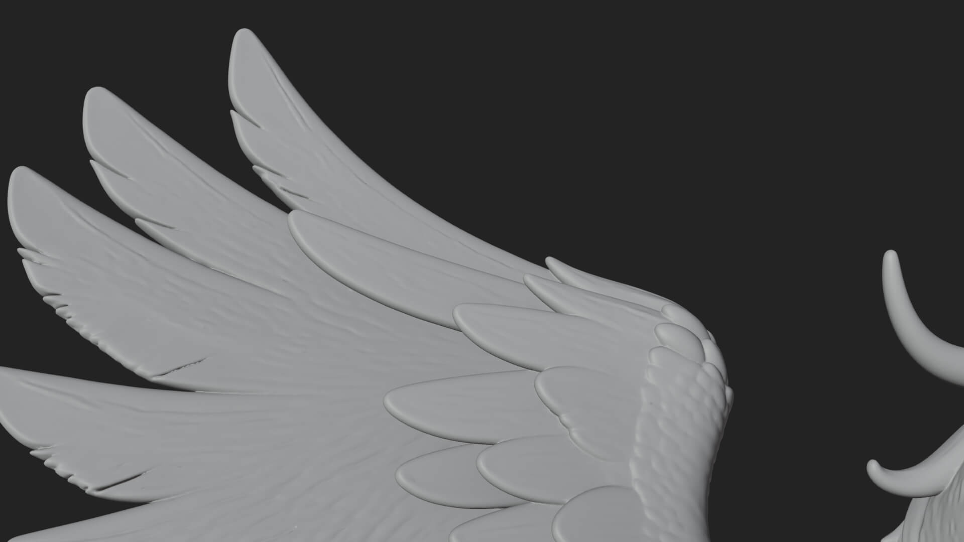 Griffin Winged Beast Statue Design 2 3D Print Model 3D Model