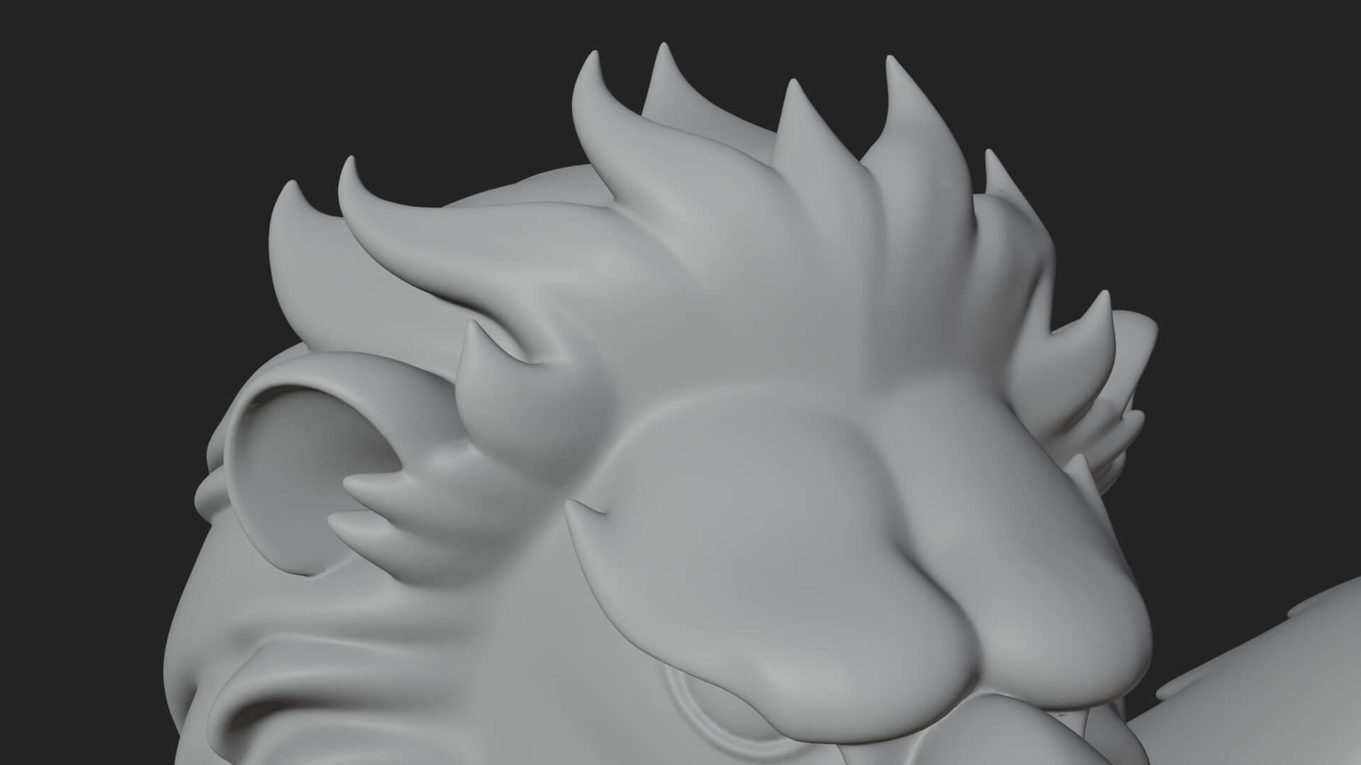 Griffin Winged Beast Statue Design 5 3D Print Model 3D Model