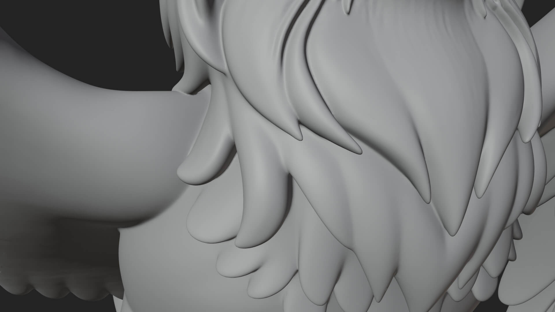 Griffin Winged Beast Statue Design 5 3D Print Model 3D Model