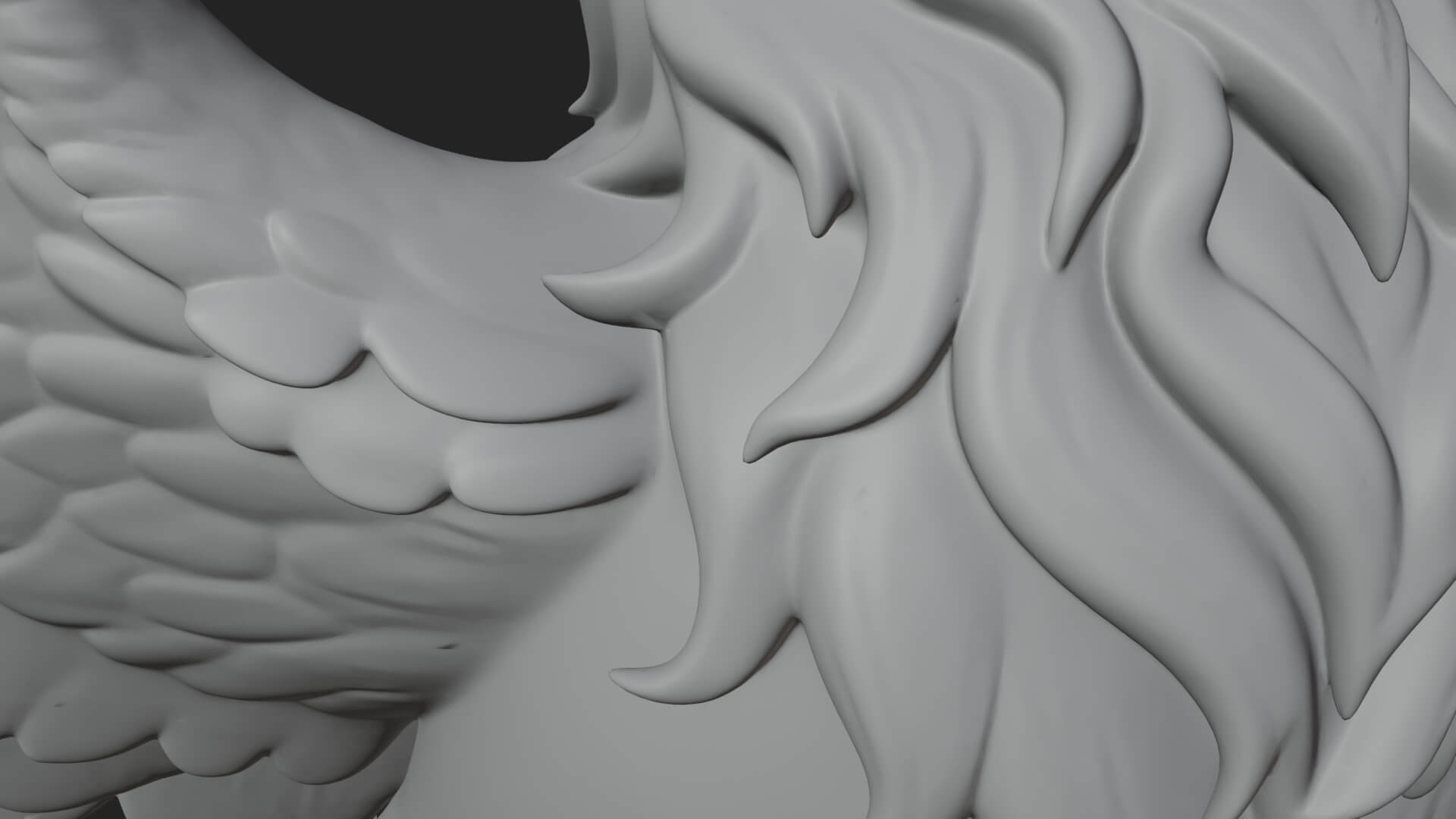 Griffin Winged Beast Statue Design 8 3D Print Model 3D Model